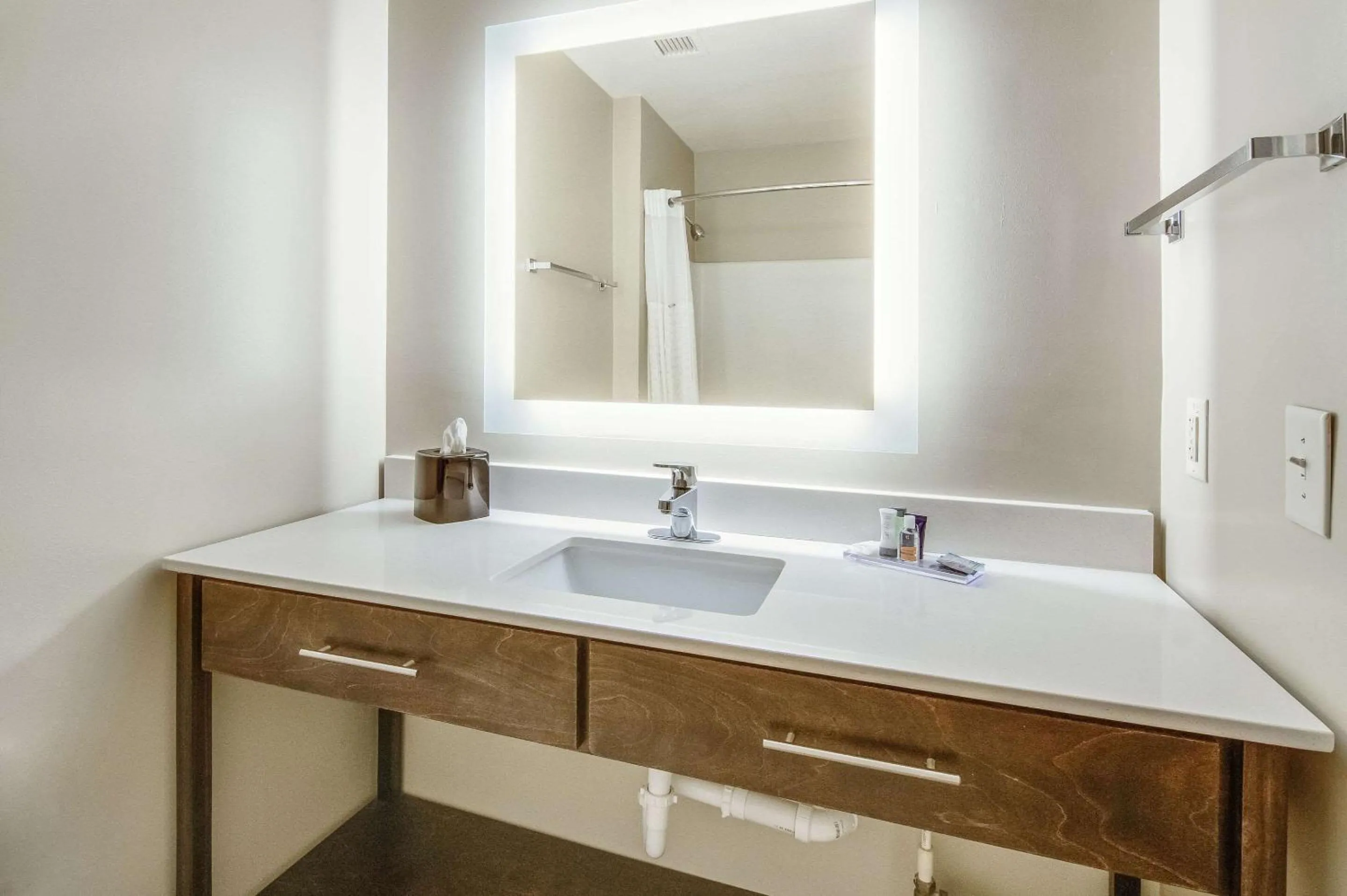 Bathroom in MainStay Suites Columbus near Fort Benning