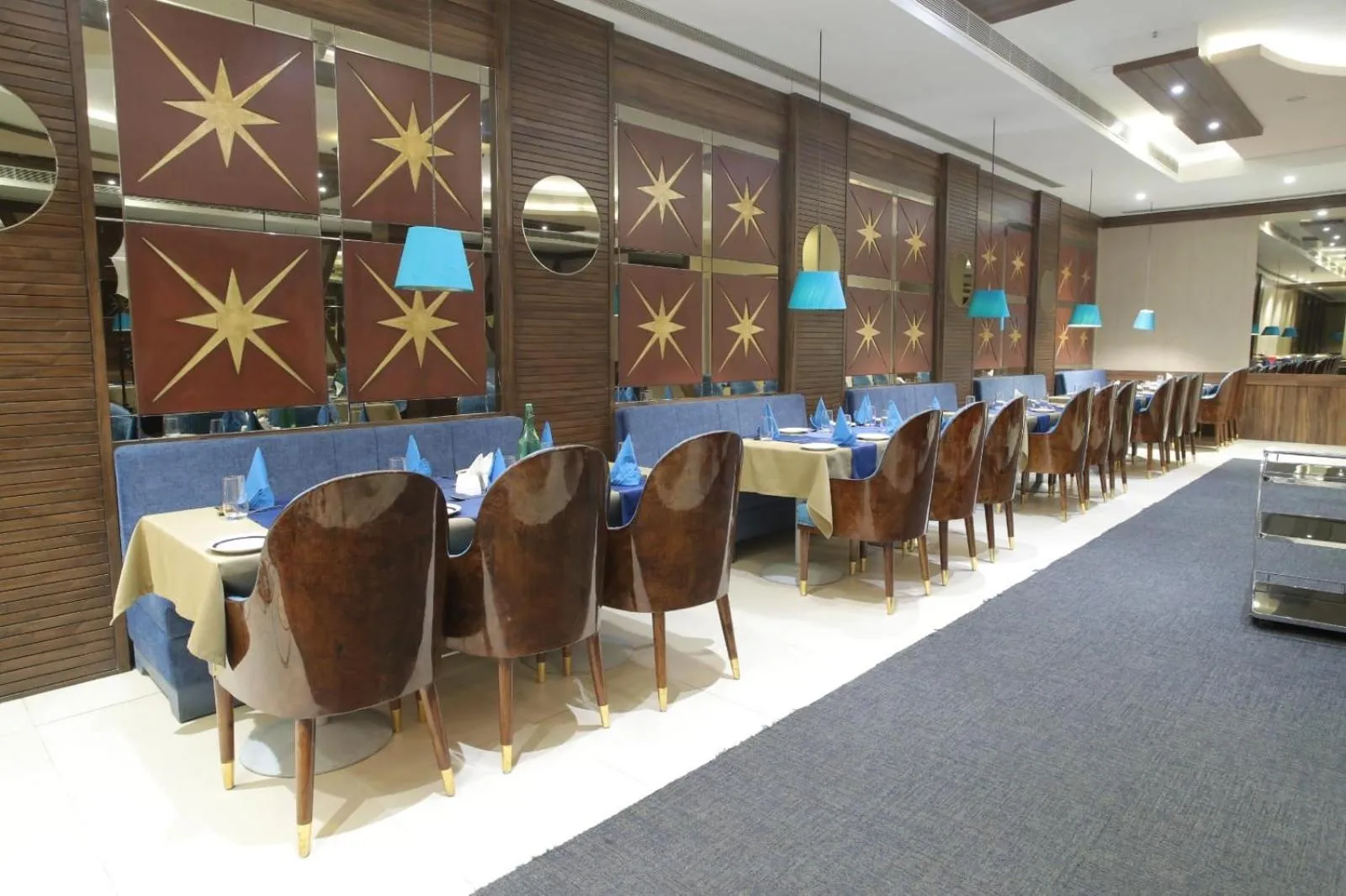 Dining area in Hotel Adityaz