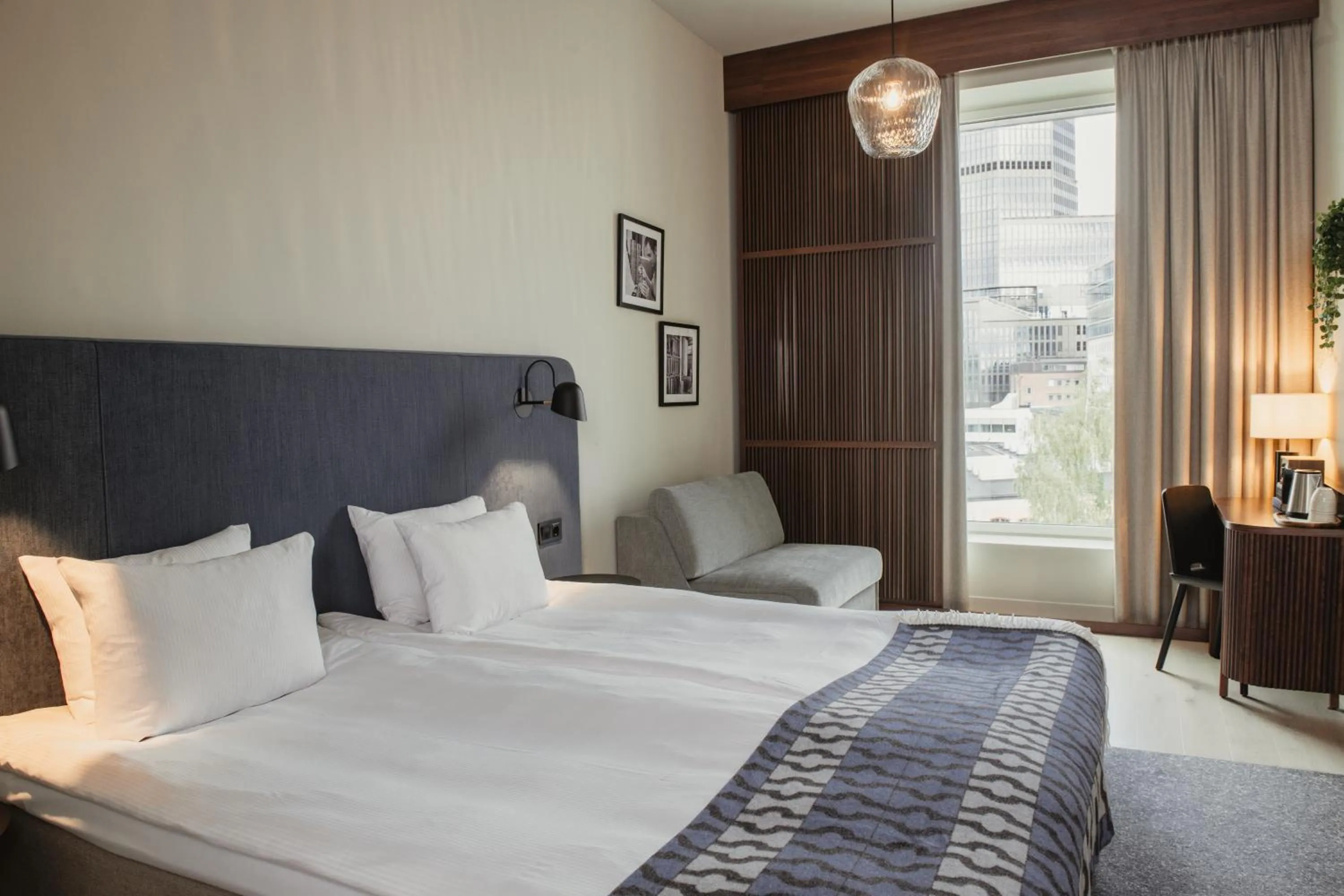 Bed in Home Hotel Tapetfabriken