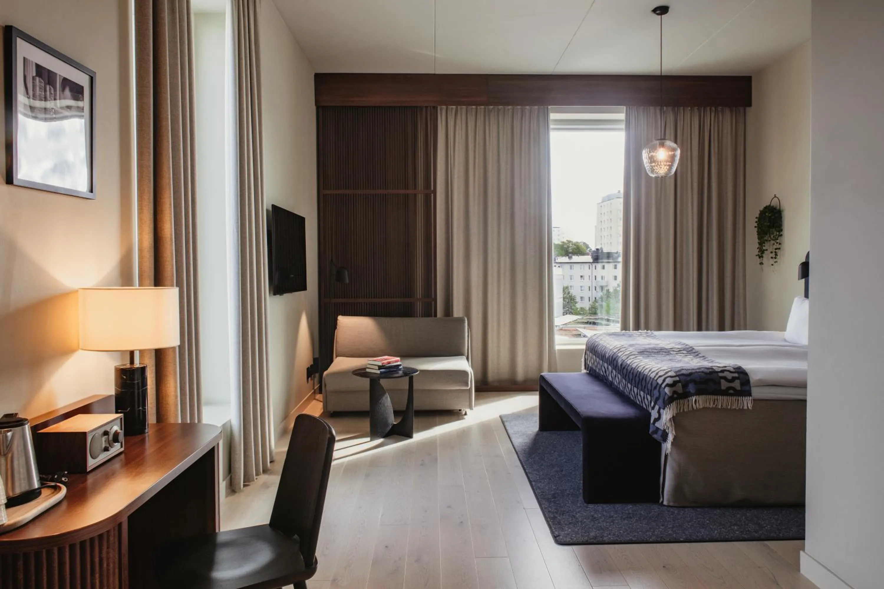 Photo of the whole room, Bed in Home Hotel Tapetfabriken