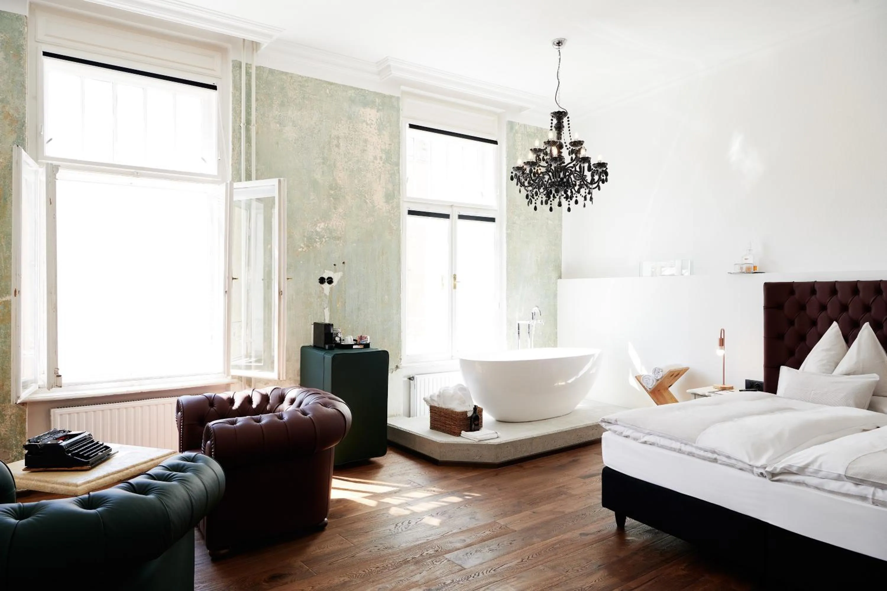 Bed in Grand Hôtel Wiesler - Centre of Graz