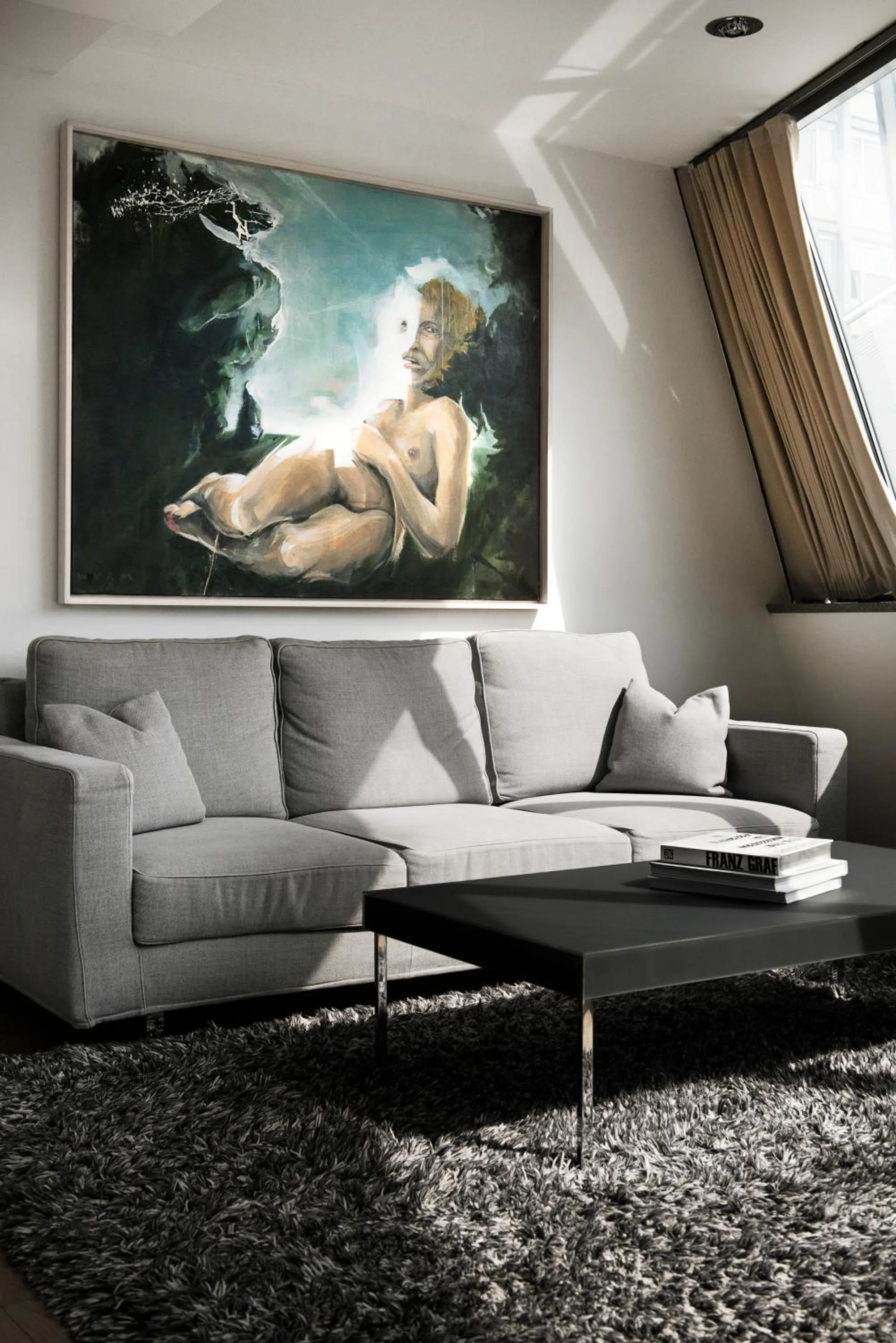 Living room in Augarten Art Hotel, a Member of Design Hotels