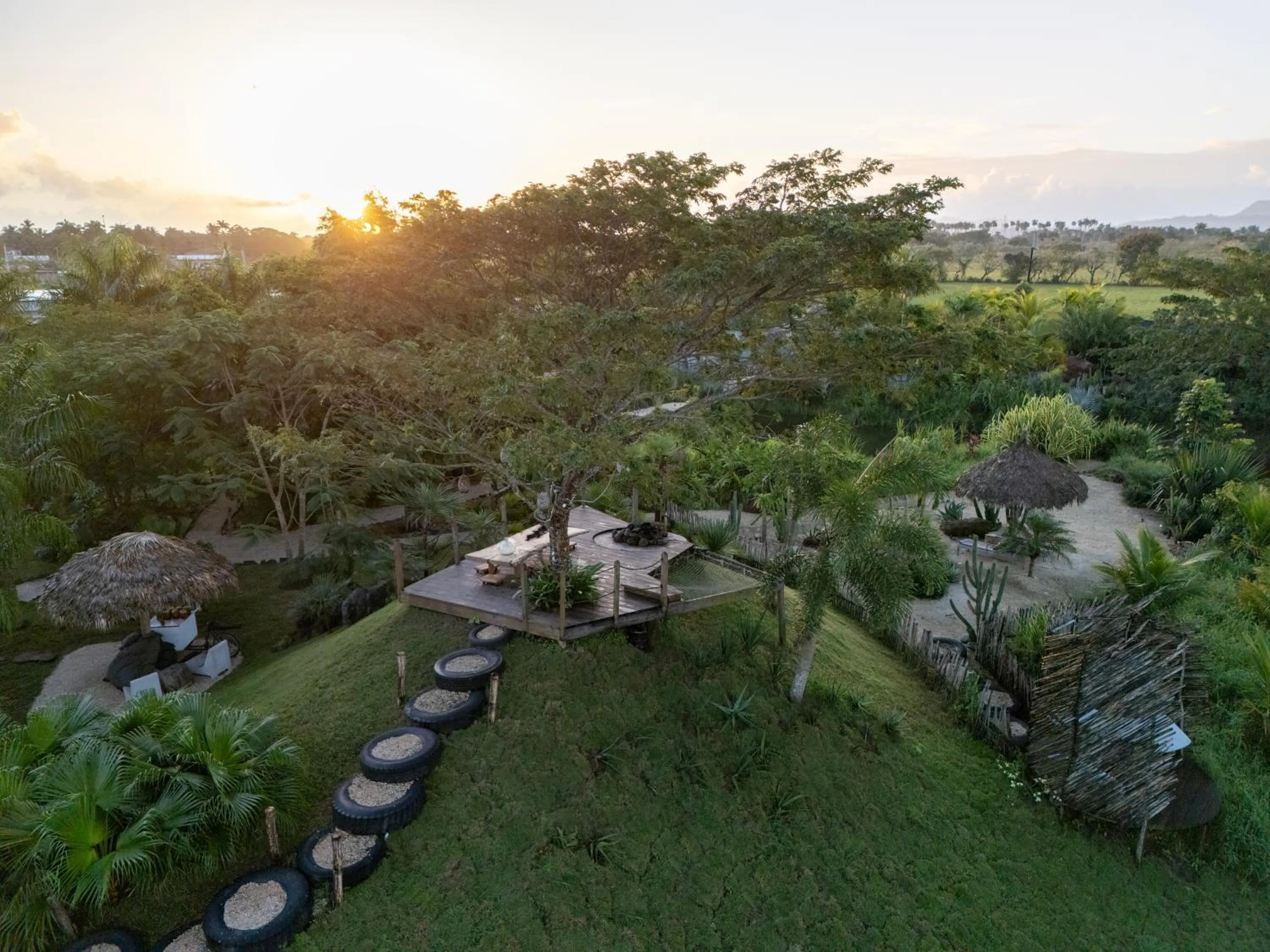 Natural landscape in Green Land Bubble Glamping