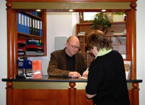 Lobby or reception in Suite Hotel 200m zum Prater