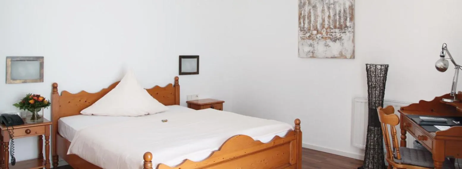 Bedroom, Bed in Hotel Goldener Stern