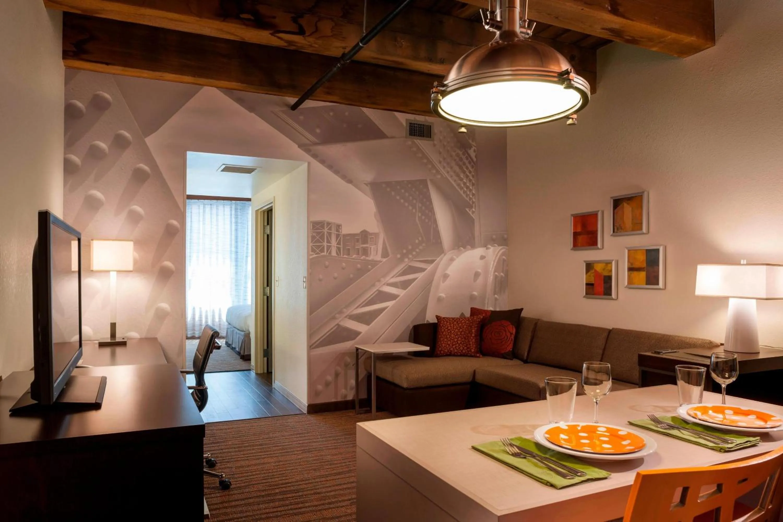 Living room in Residence Inn by Marriott Boston Downtown Seaport