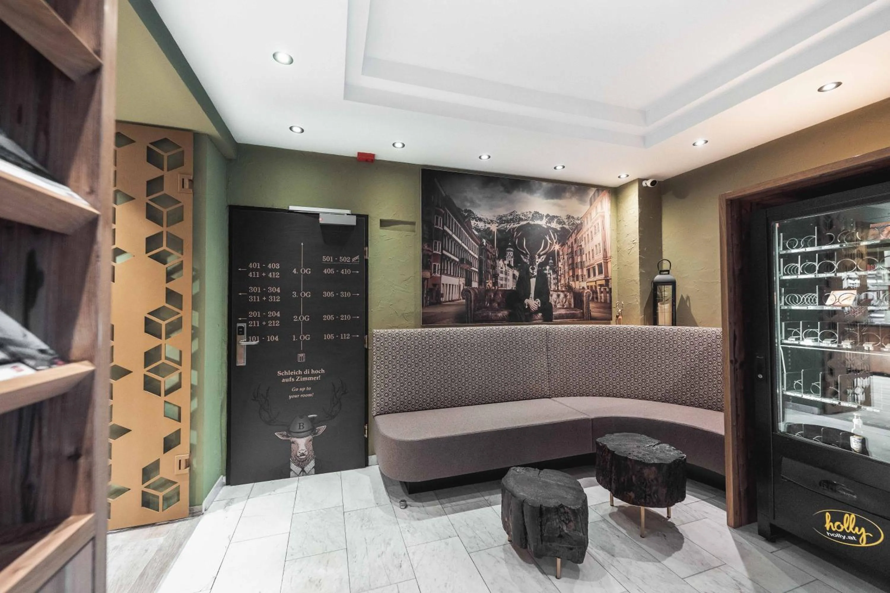 Lobby or reception in BinderS Budget City-Mountain Hotel