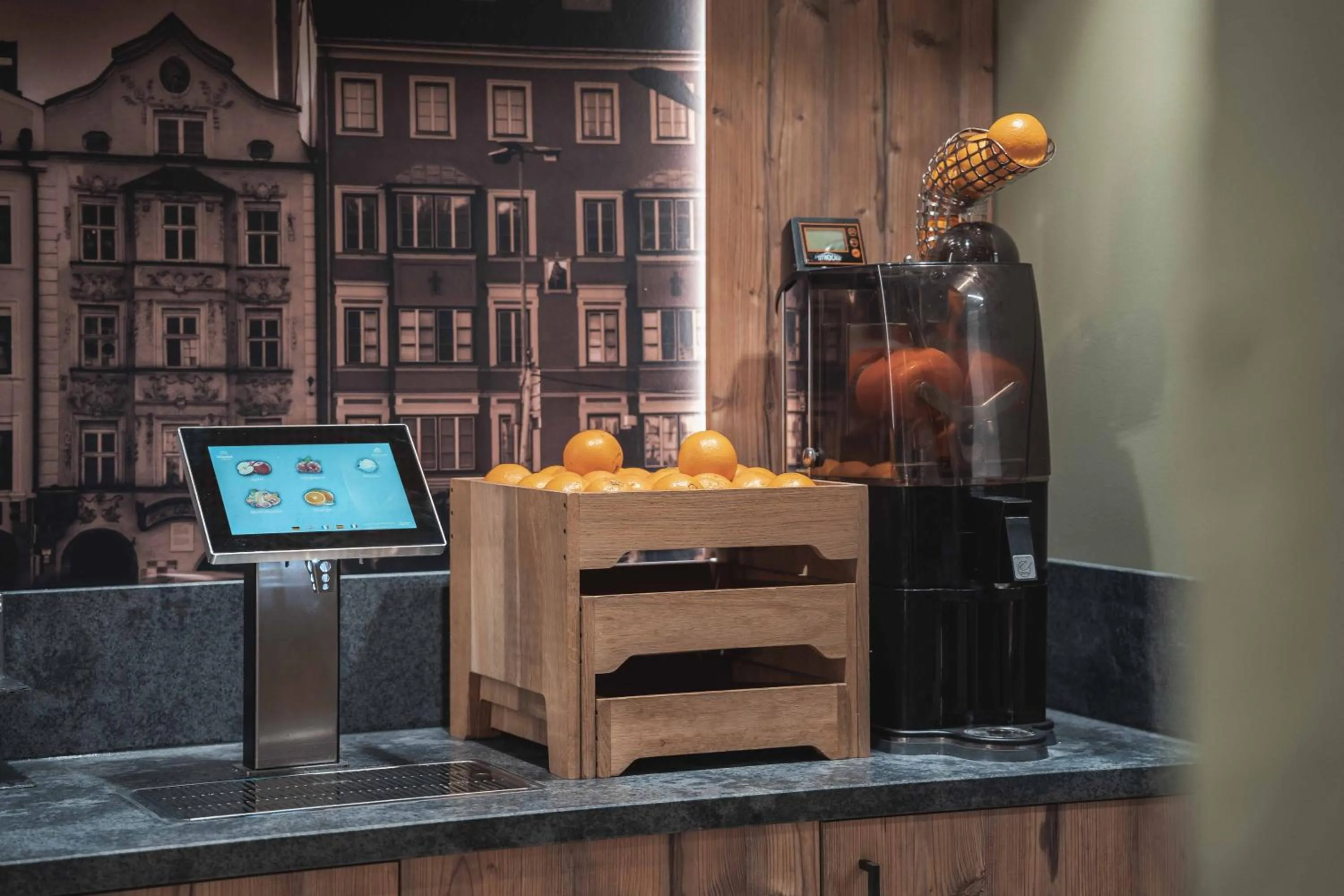 Buffet breakfast in BinderS Budget City-Mountain Hotel