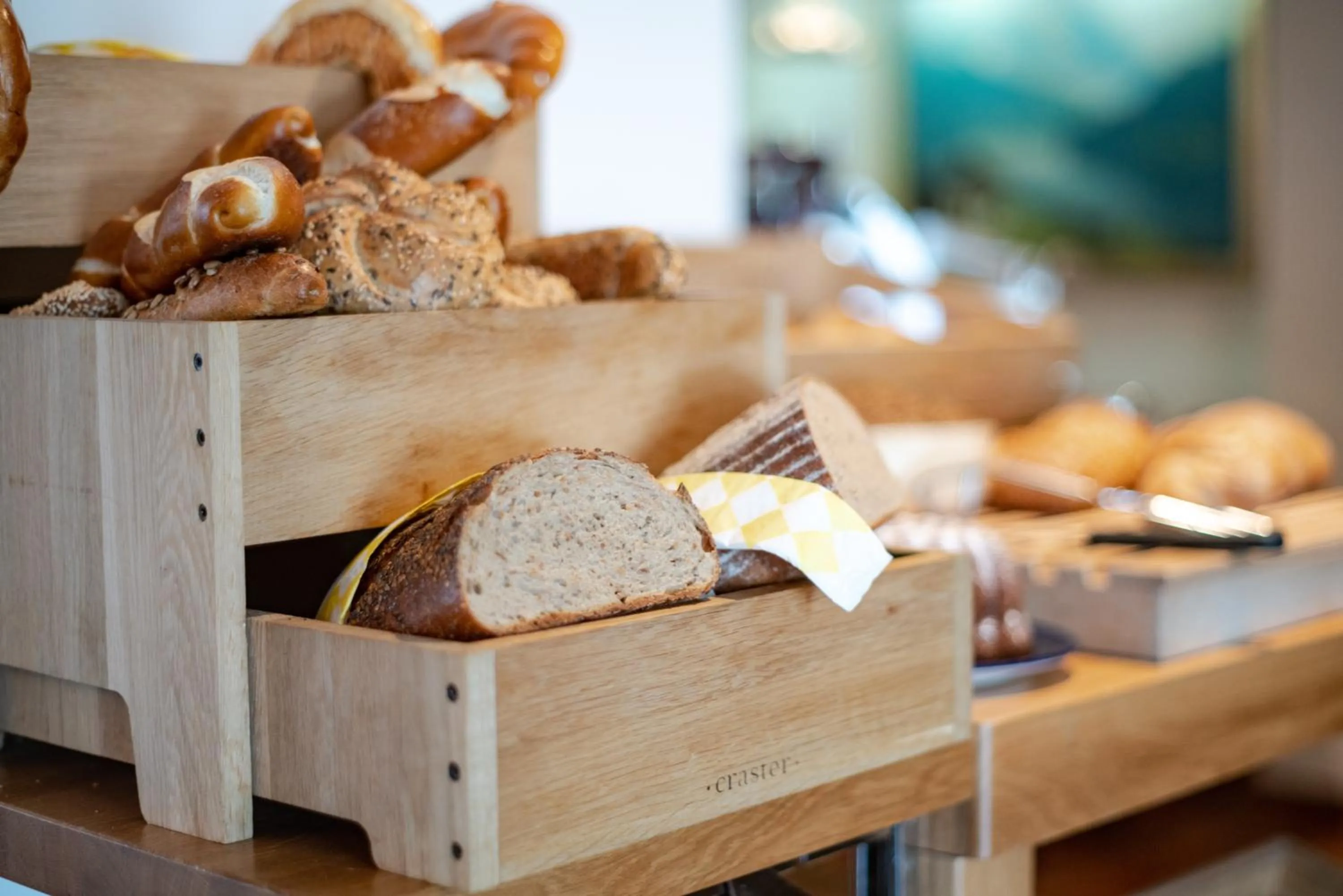 Buffet breakfast in BinderS Budget City-Mountain Hotel