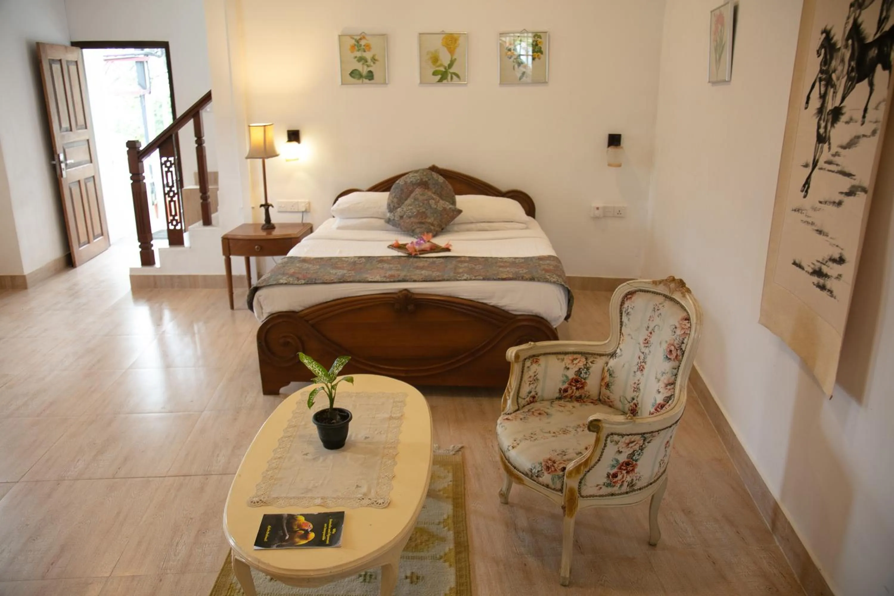 Bedroom, Bed in Manor House-Kandy