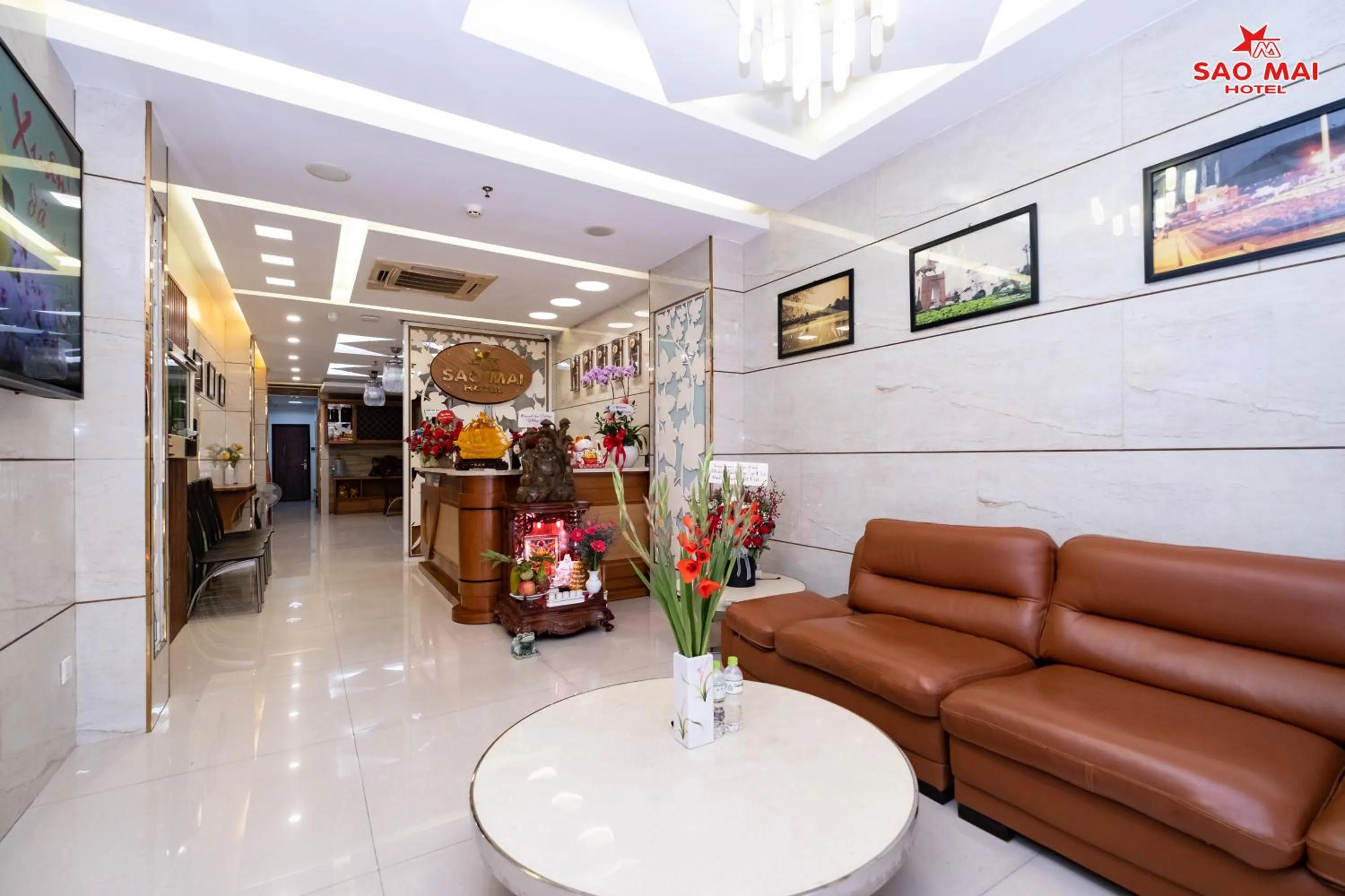 Seating area in Sao Mai Hotel