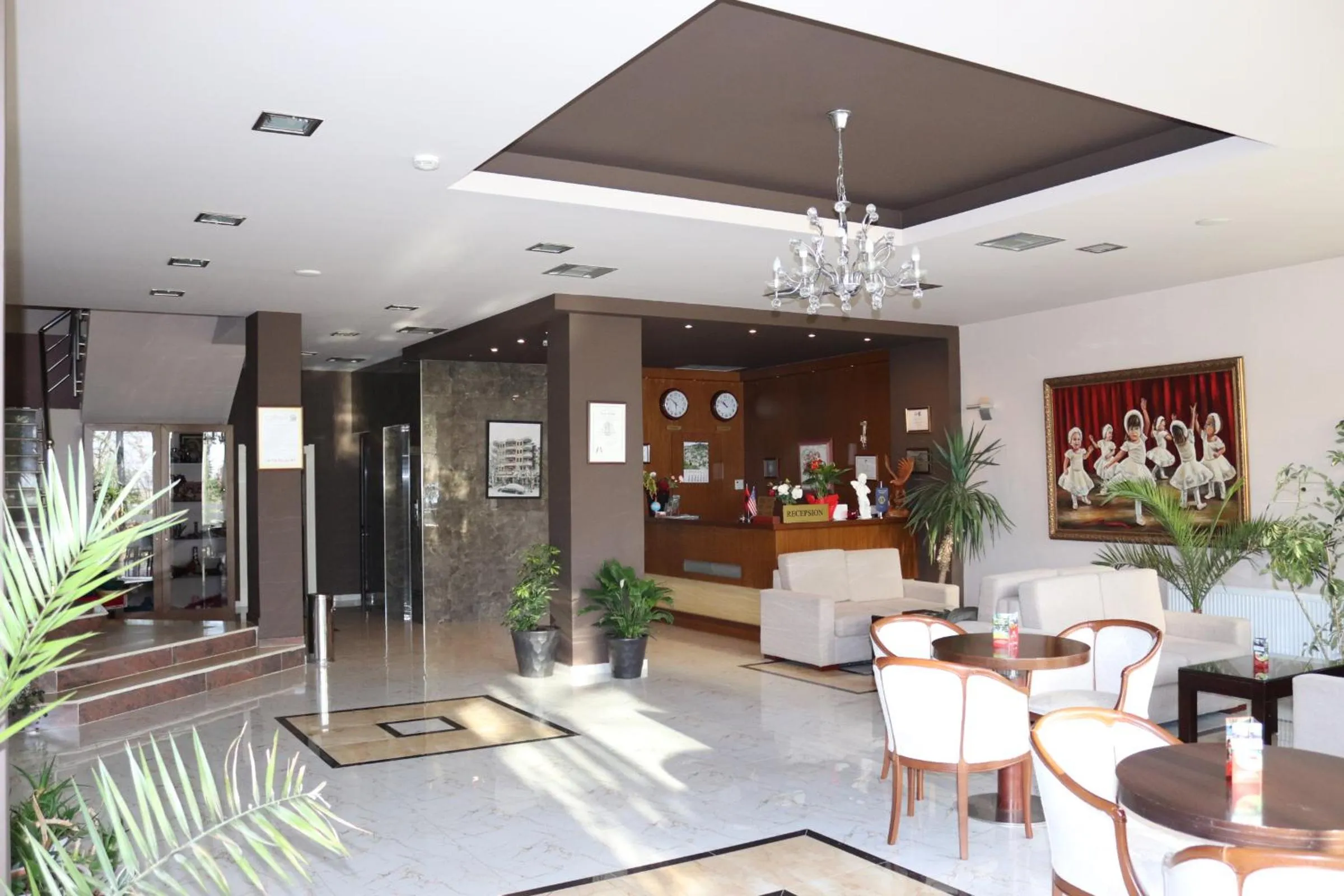 Lobby or reception in Perla Hotel