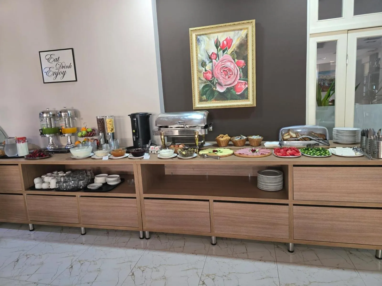 Breakfast in Perla Hotel