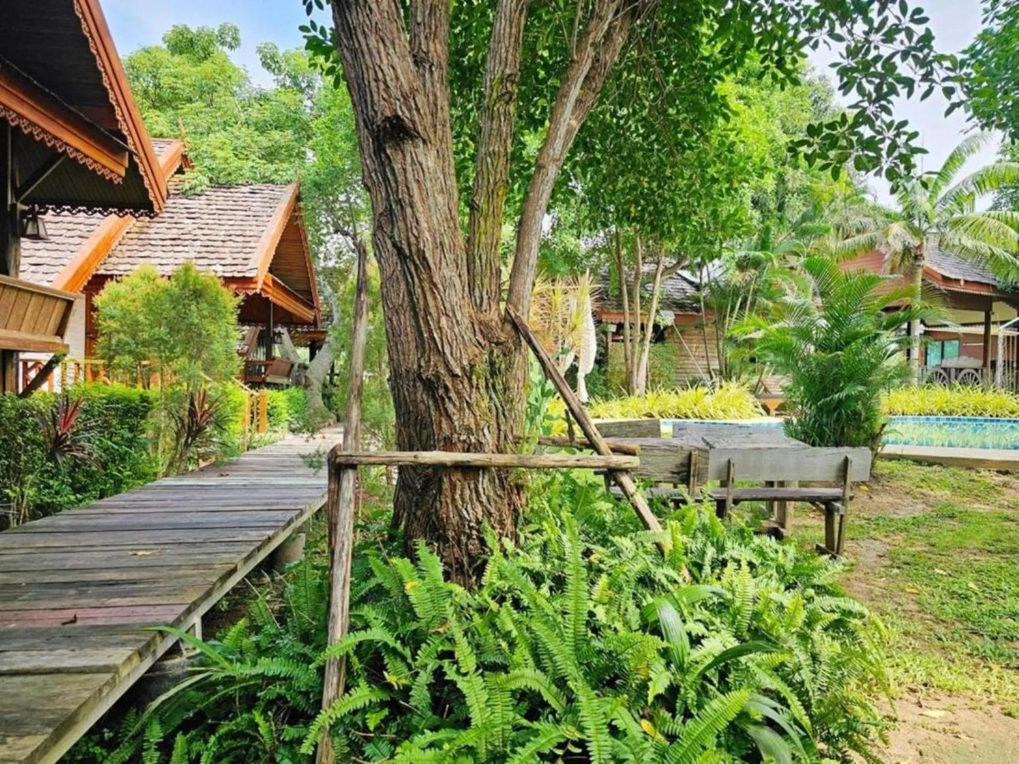 Garden in Siri Lagoona Resort