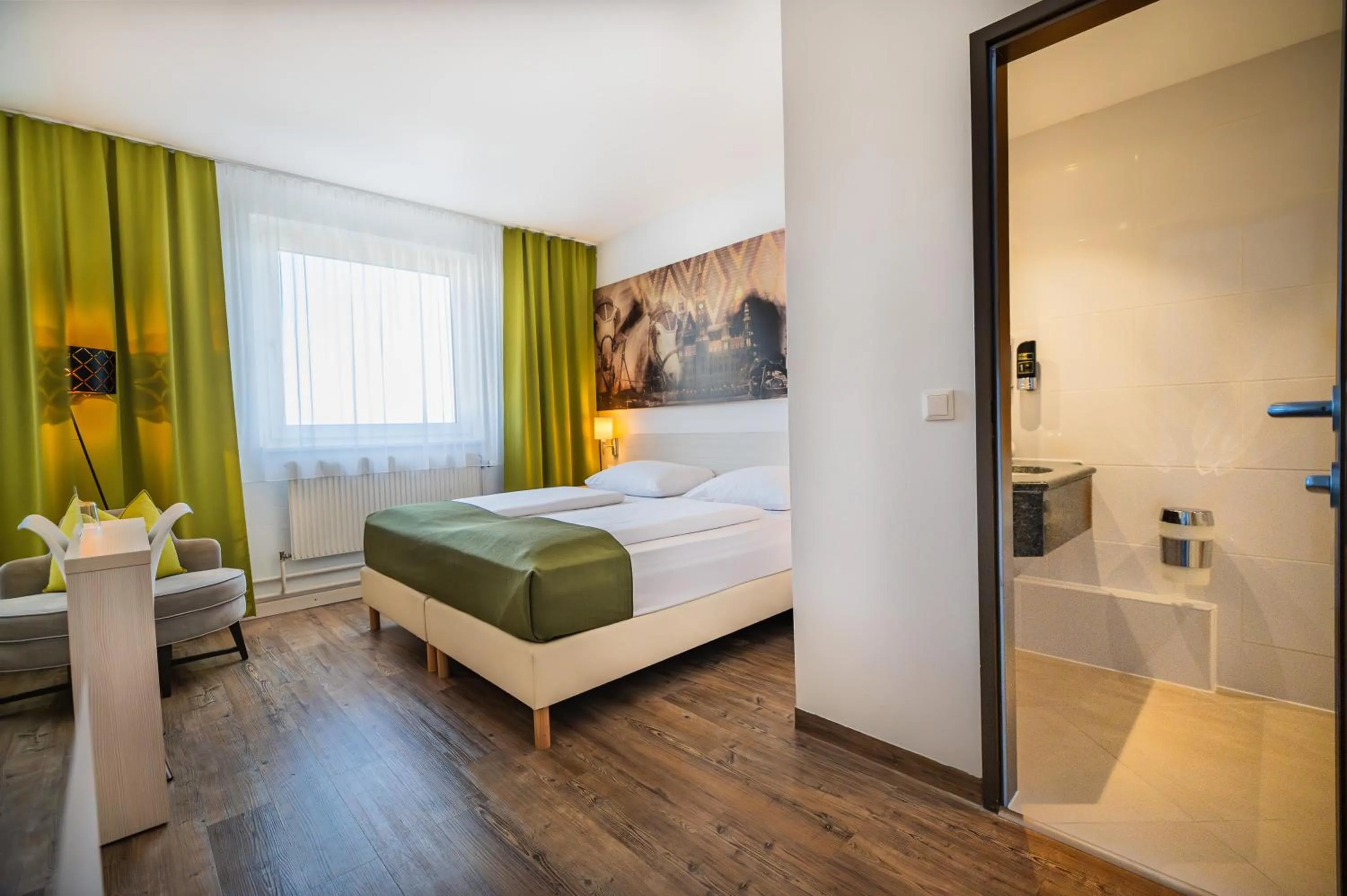 Bed in LifeHotel Vienna Airport