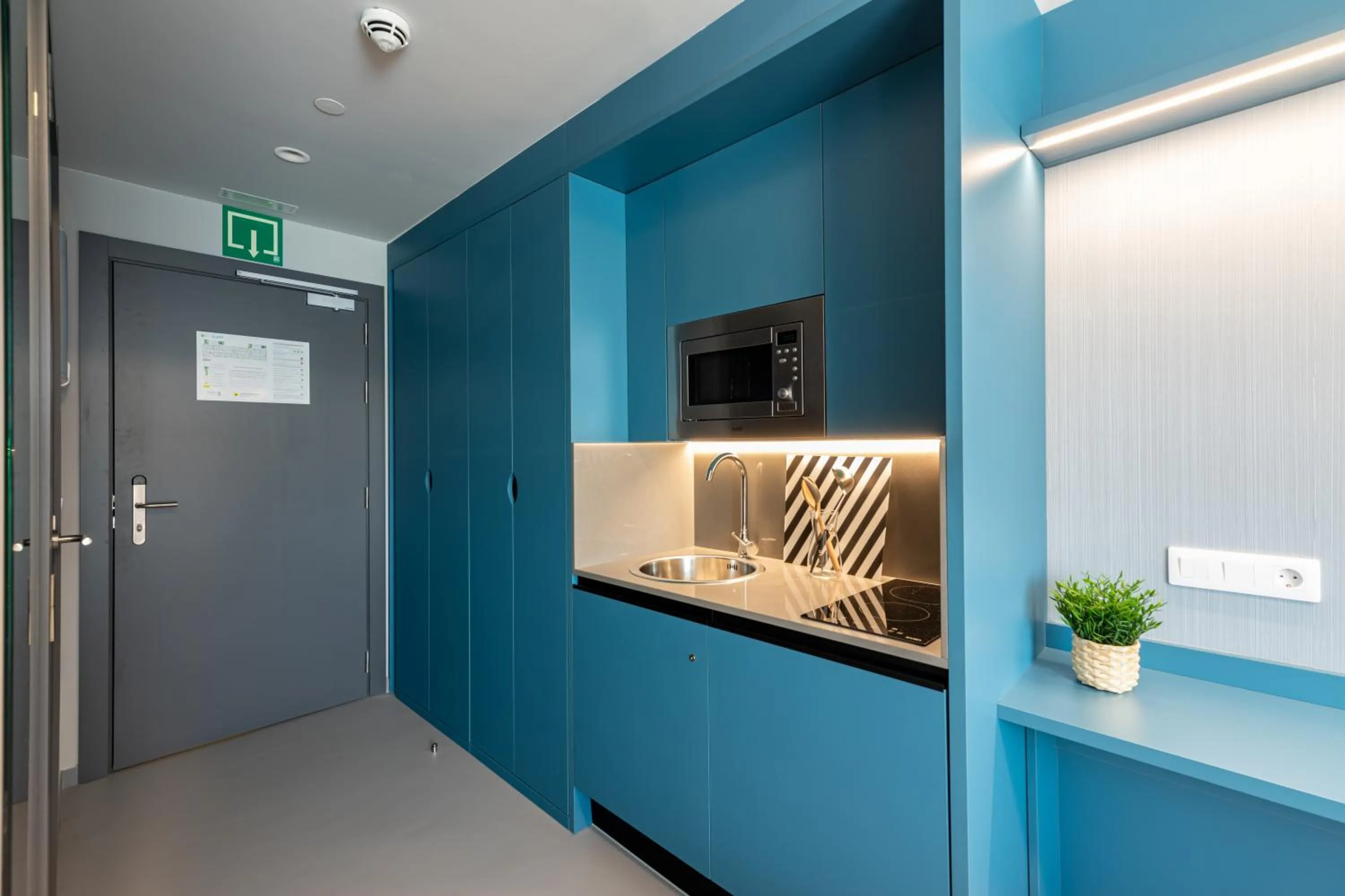 Kitchen or kitchenette in Residencia Universitaria Resa San Mamés