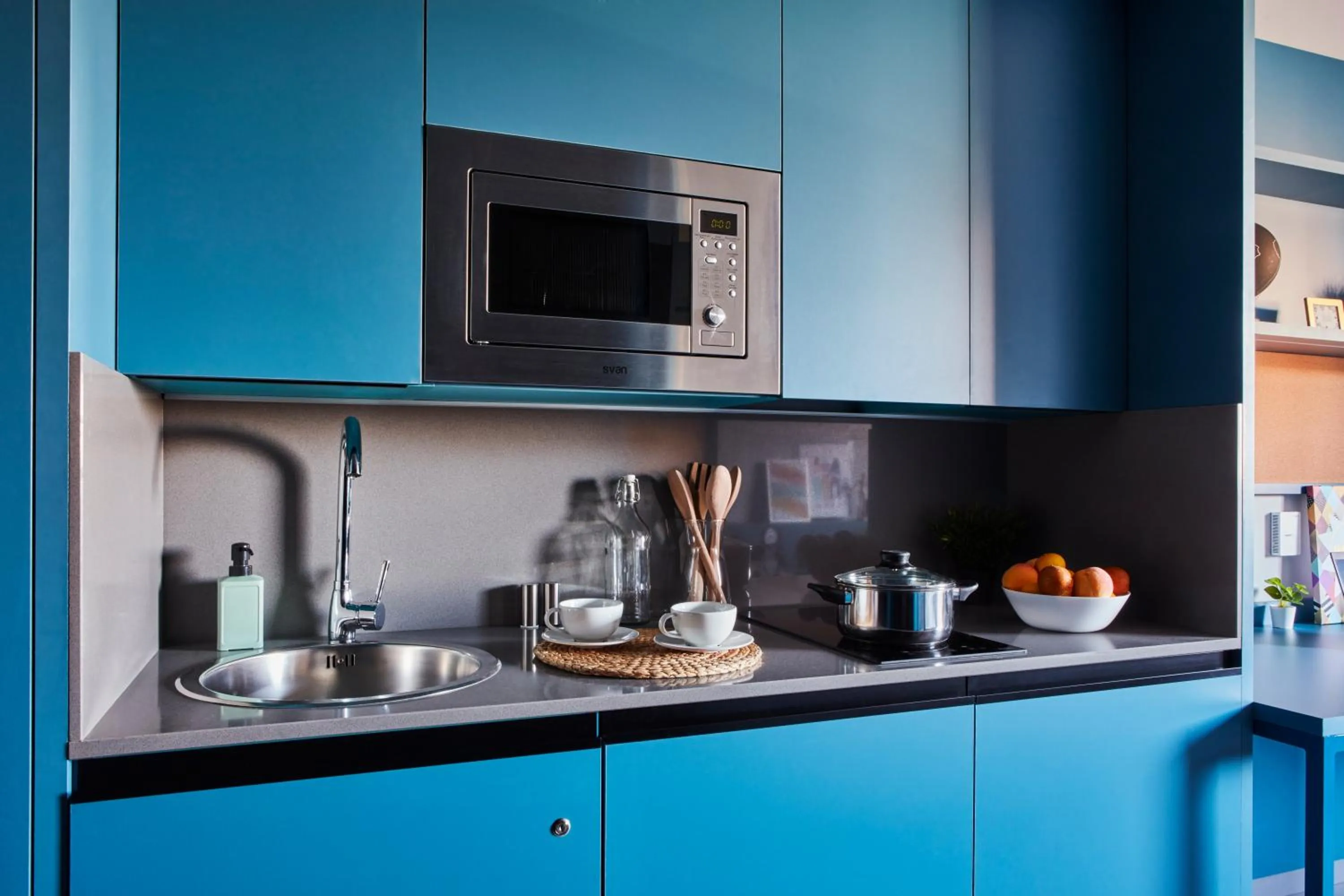 Kitchen or kitchenette in Residencia Universitaria Resa San Mamés