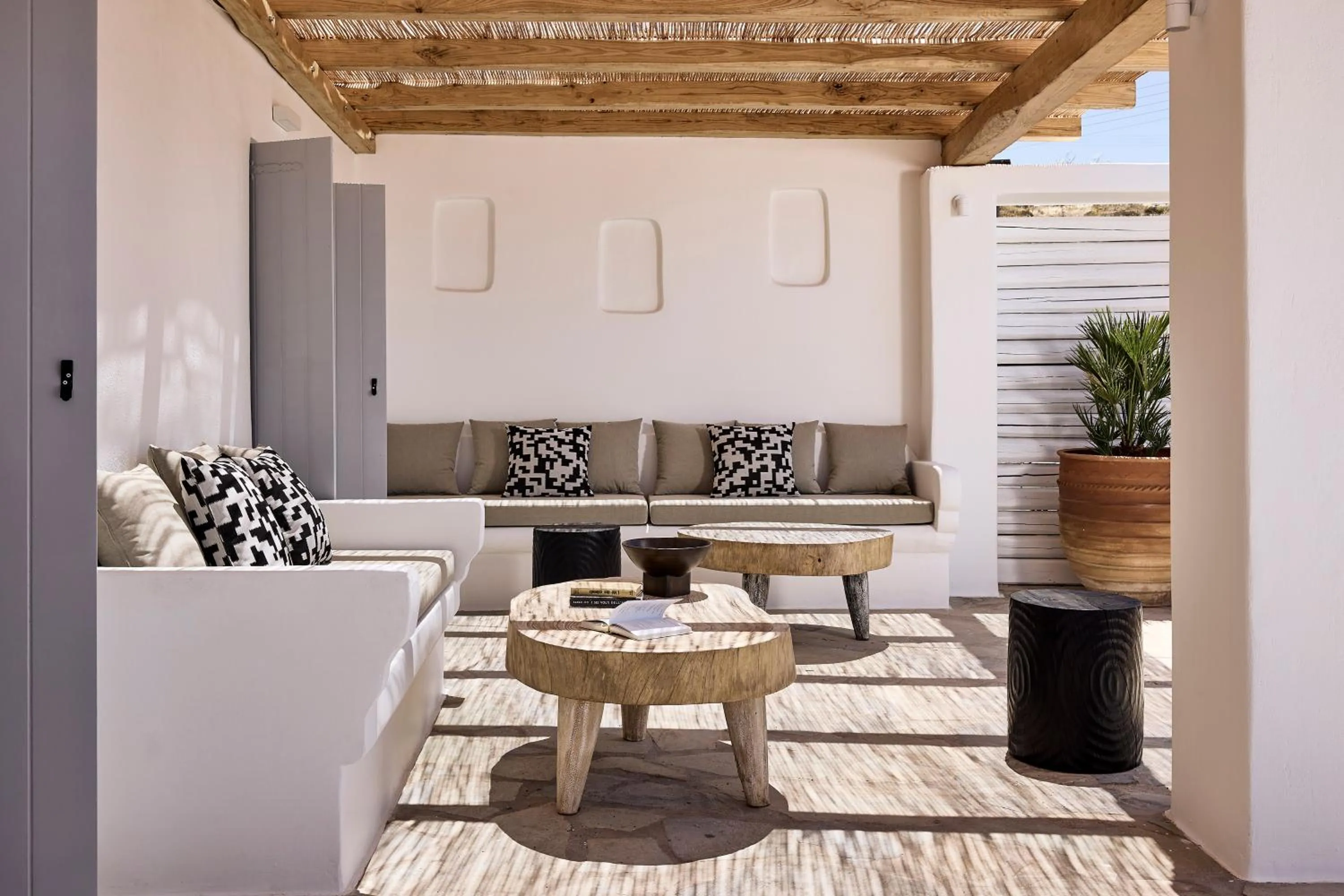 Patio in Sharm Hotel Mykonos