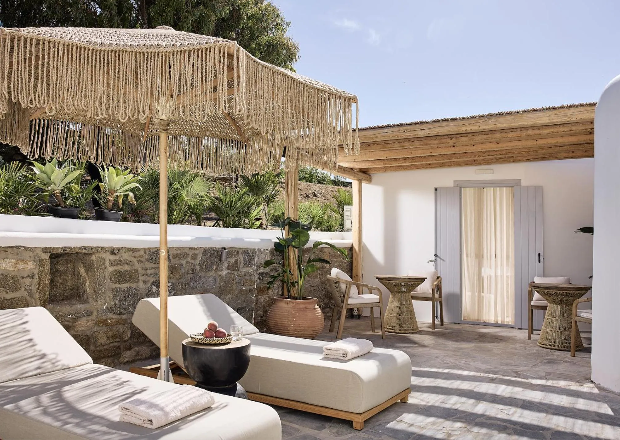 Patio in Sharm Hotel Mykonos