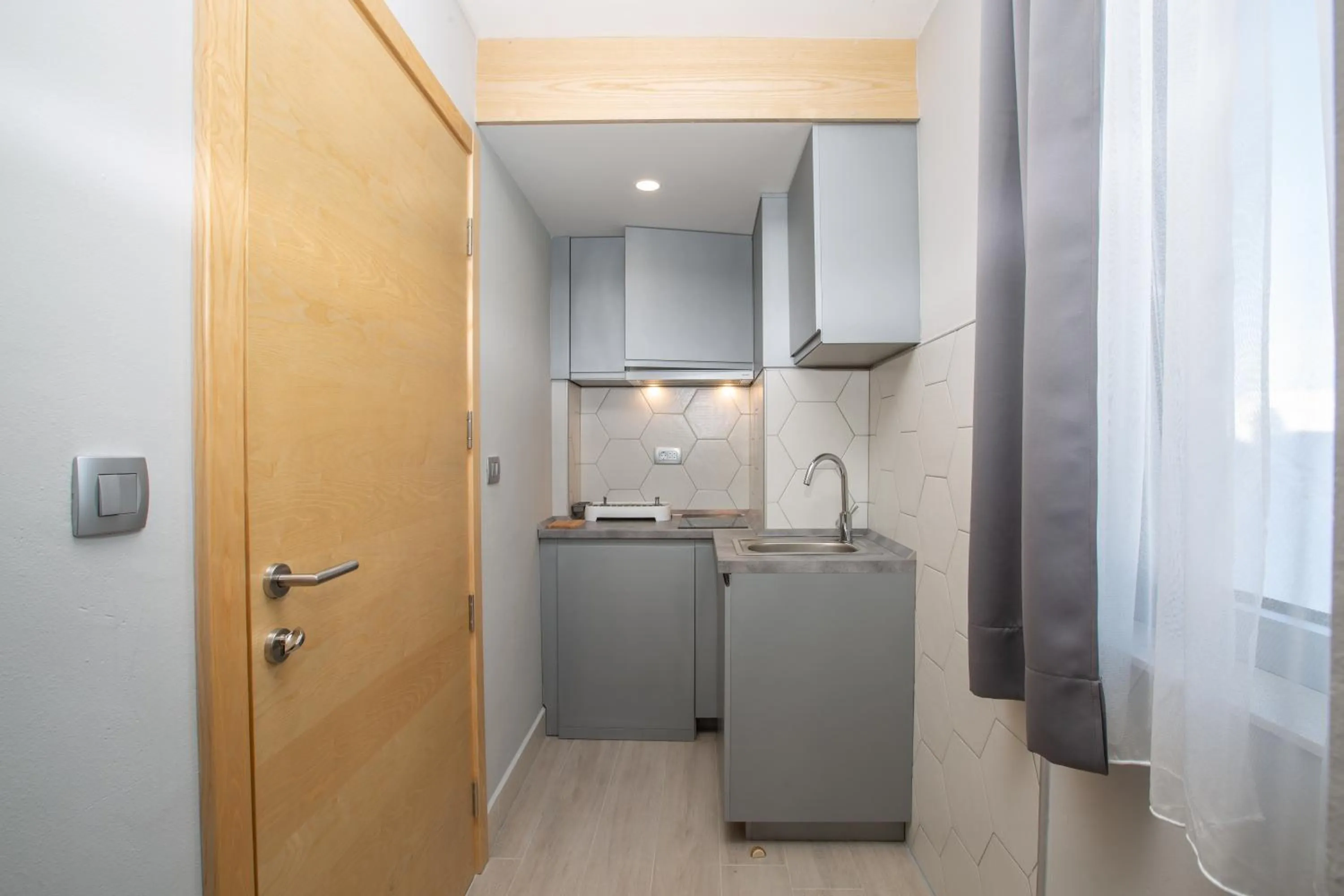 Kitchen or kitchenette in Casa di Pino EcoLodge Hotel