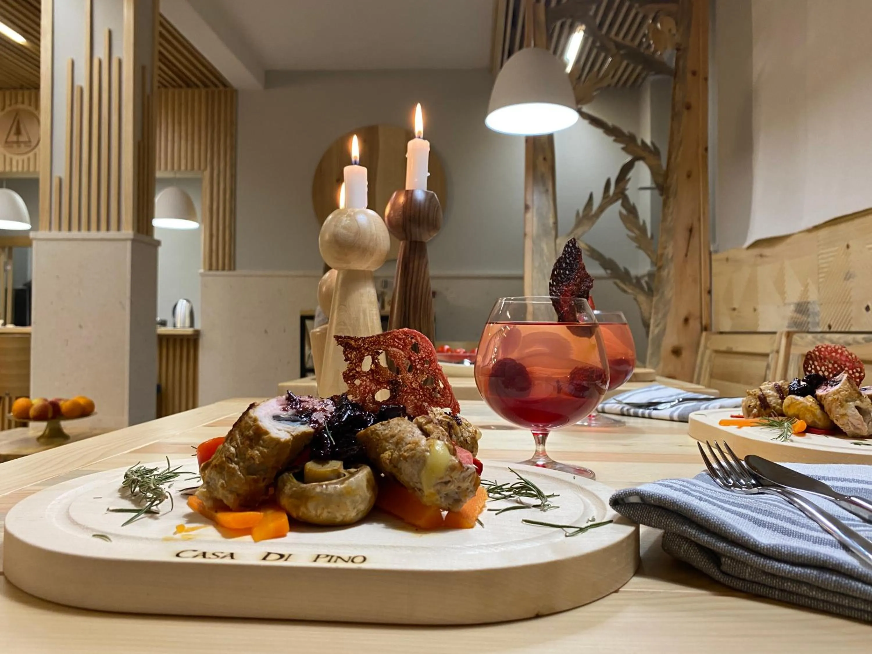 Restaurant/places to eat in Casa di Pino EcoLodge Hotel