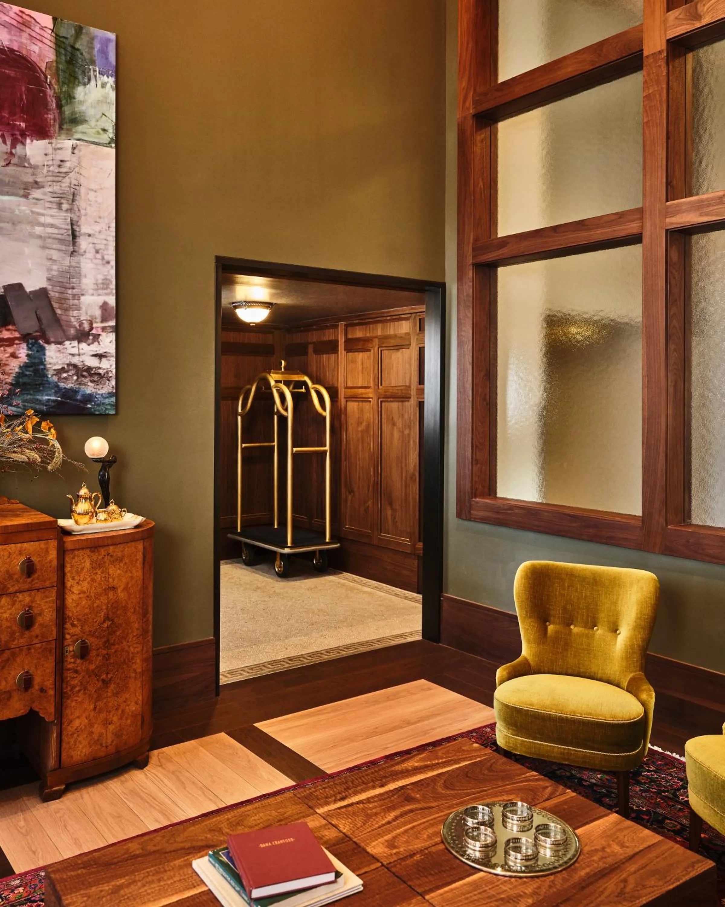 Lobby or reception in The Crawford Hotel