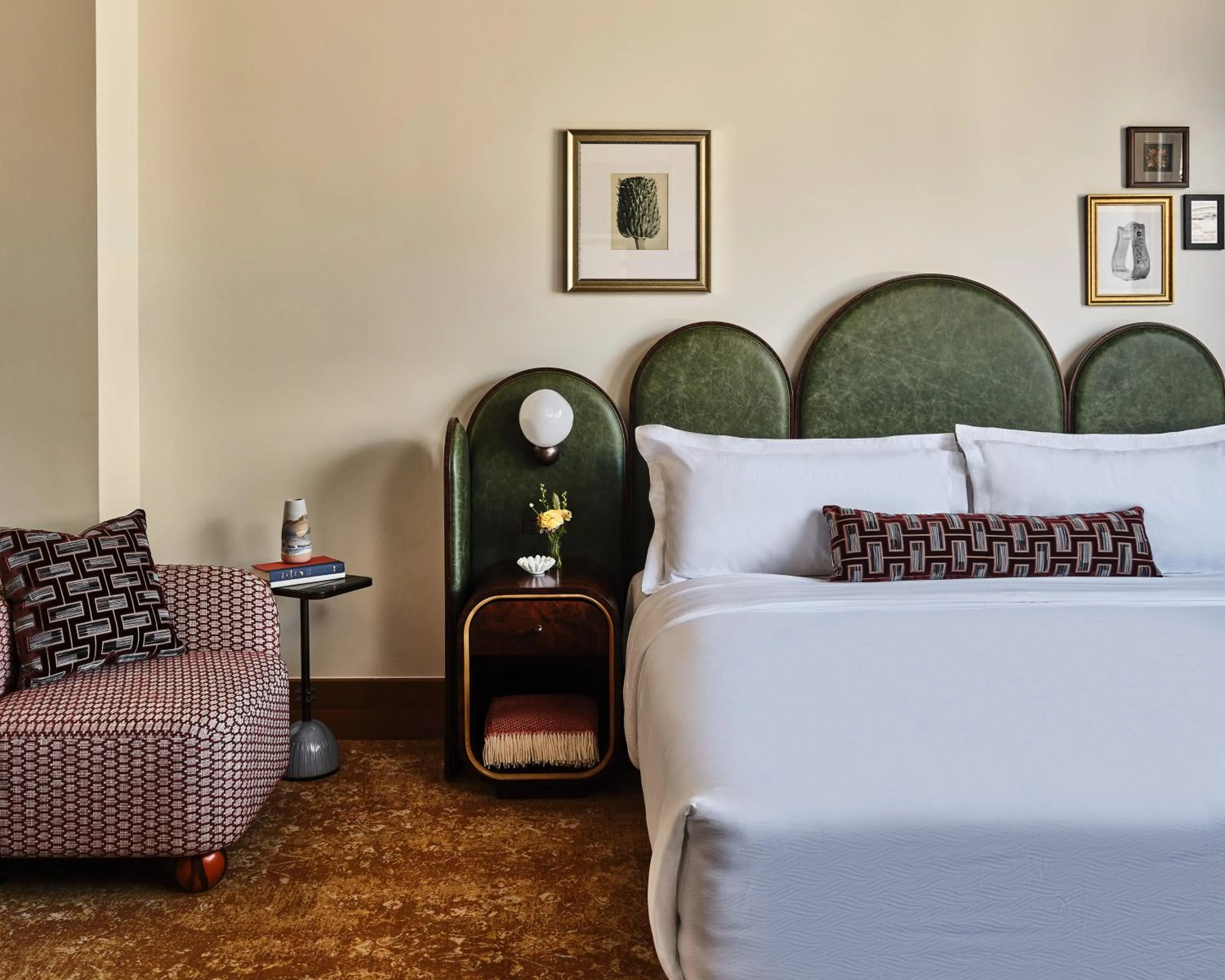 Bed in The Crawford Hotel