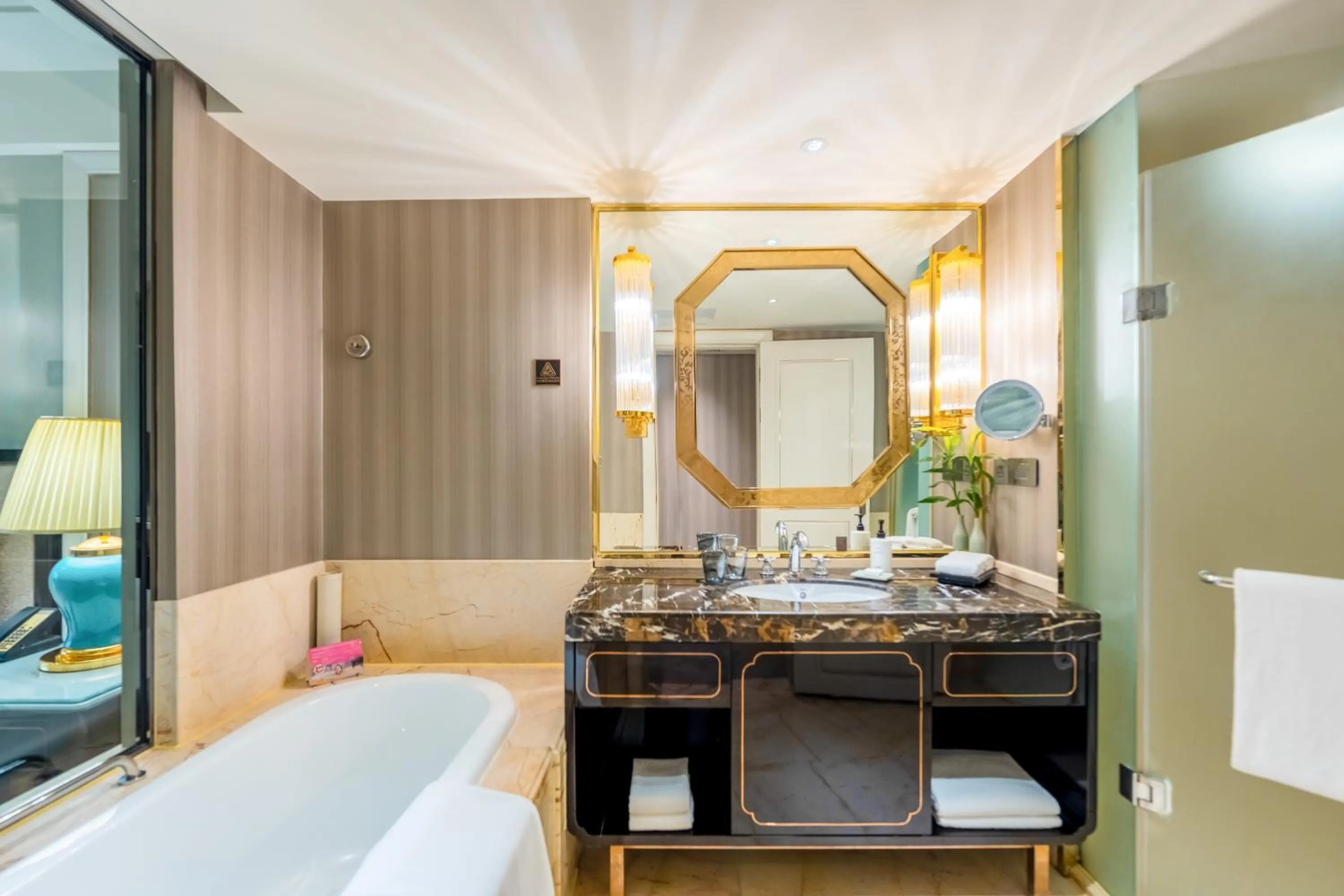 Bathroom, Bed in InterContinental Chengdu Global Center by IHG