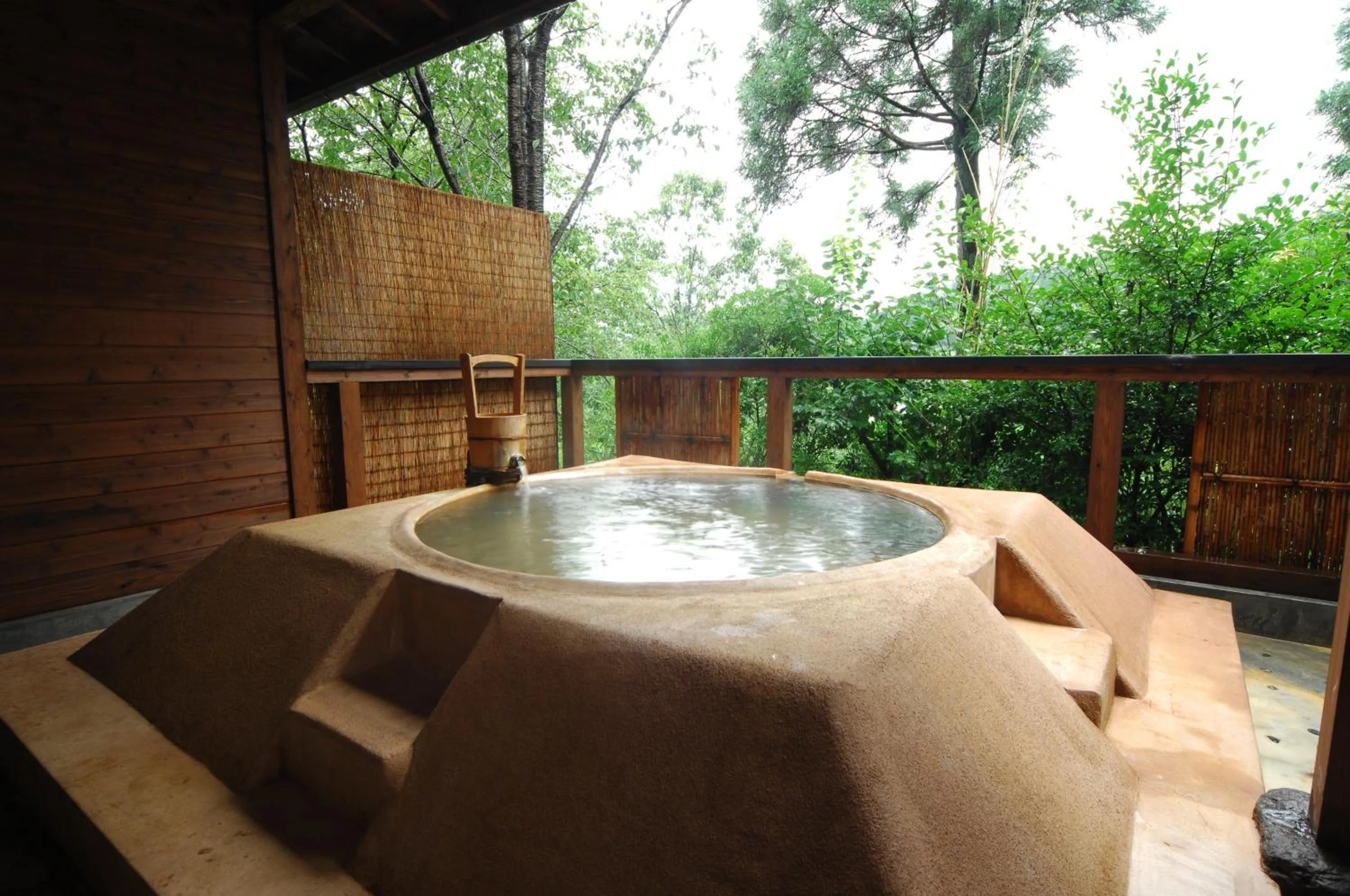 Hot Spring Bath in Ryokan Yunosako