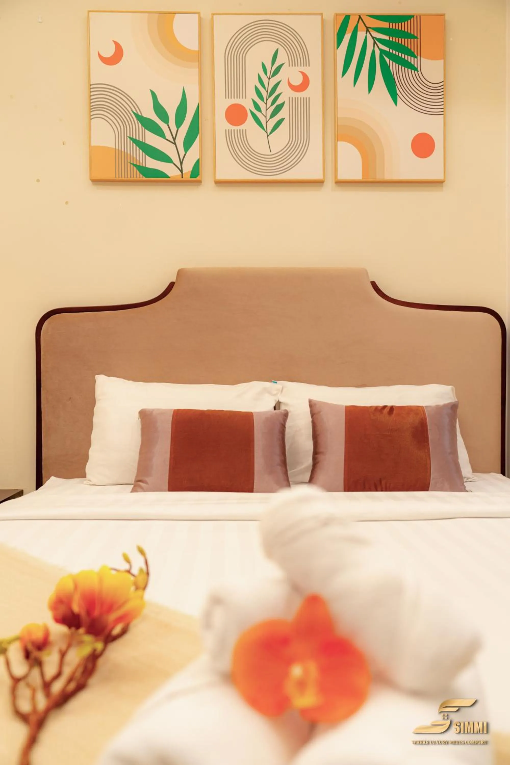 Bed in Simmi 6 Hotel & Apartment