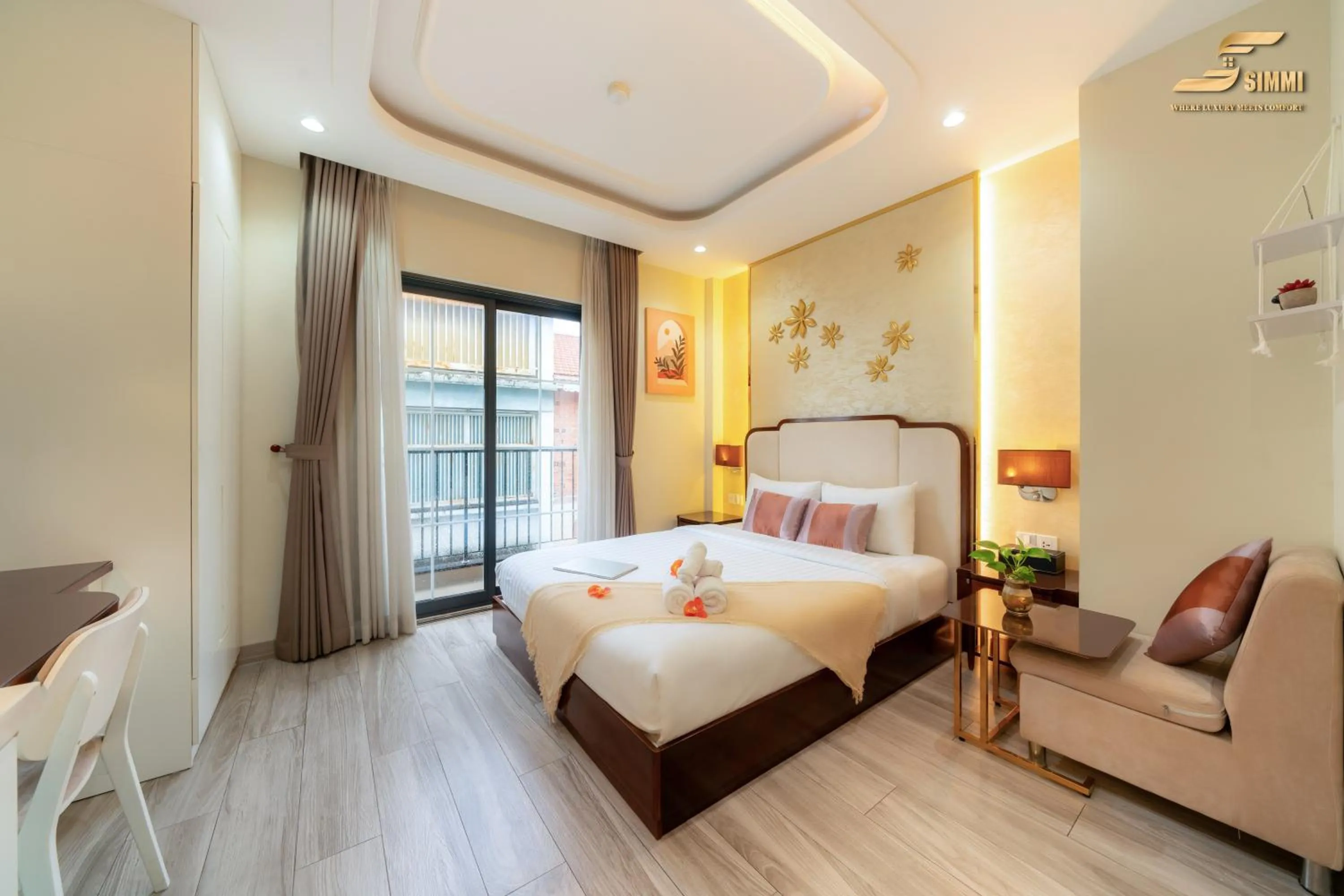 Bed in Simmi 6 Hotel & Apartment