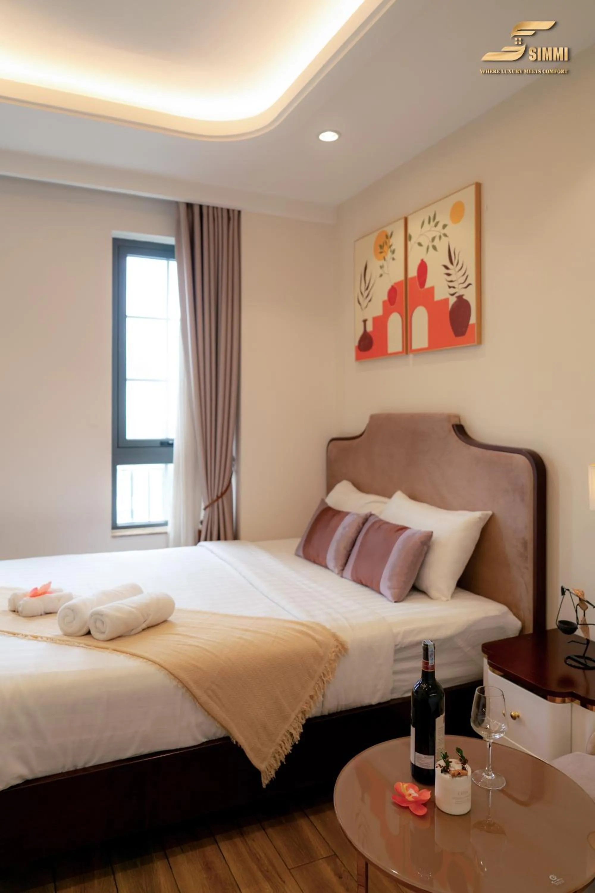 Bed in Simmi 6 Hotel & Apartment