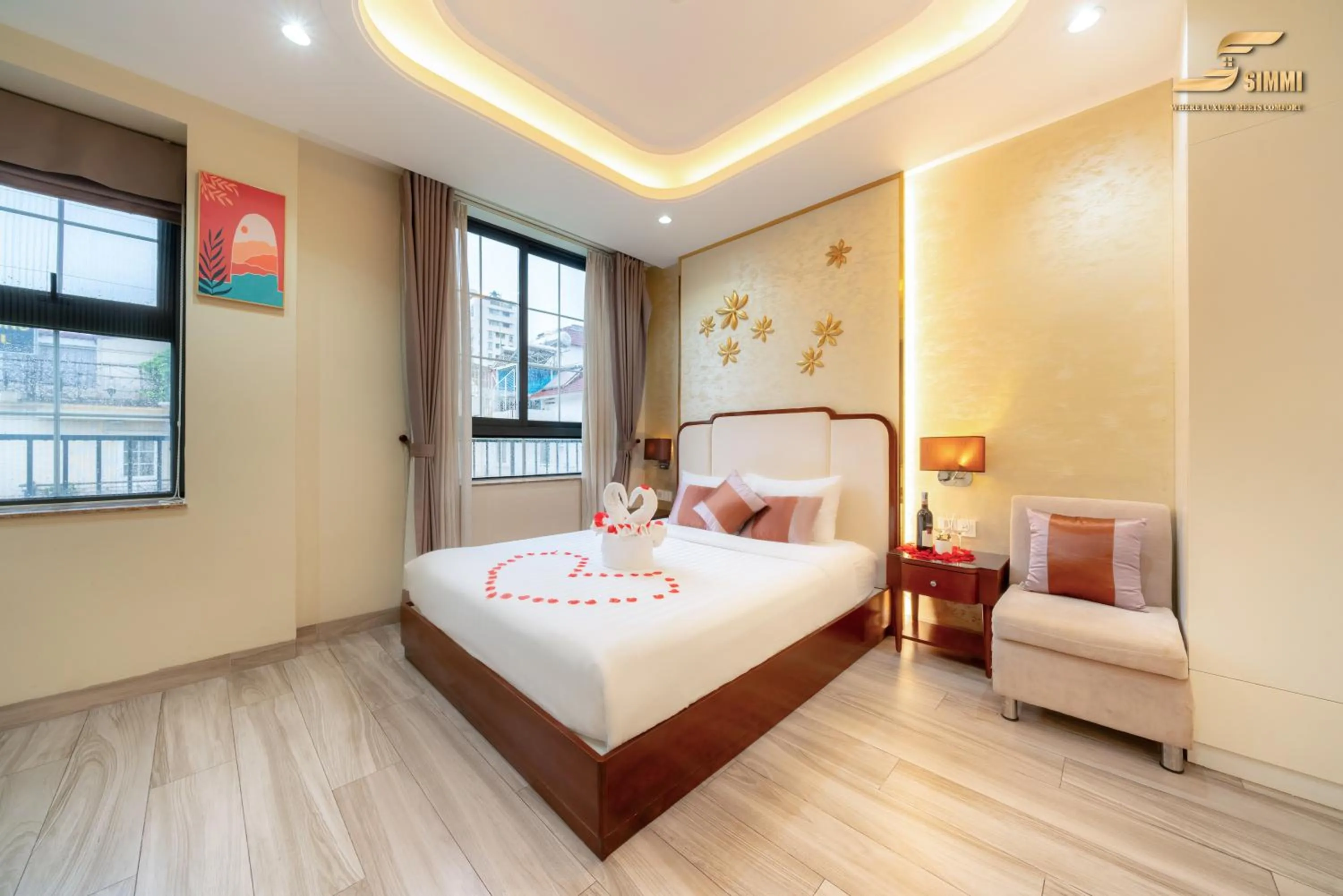 Bed in Simmi 6 Hotel & Apartment