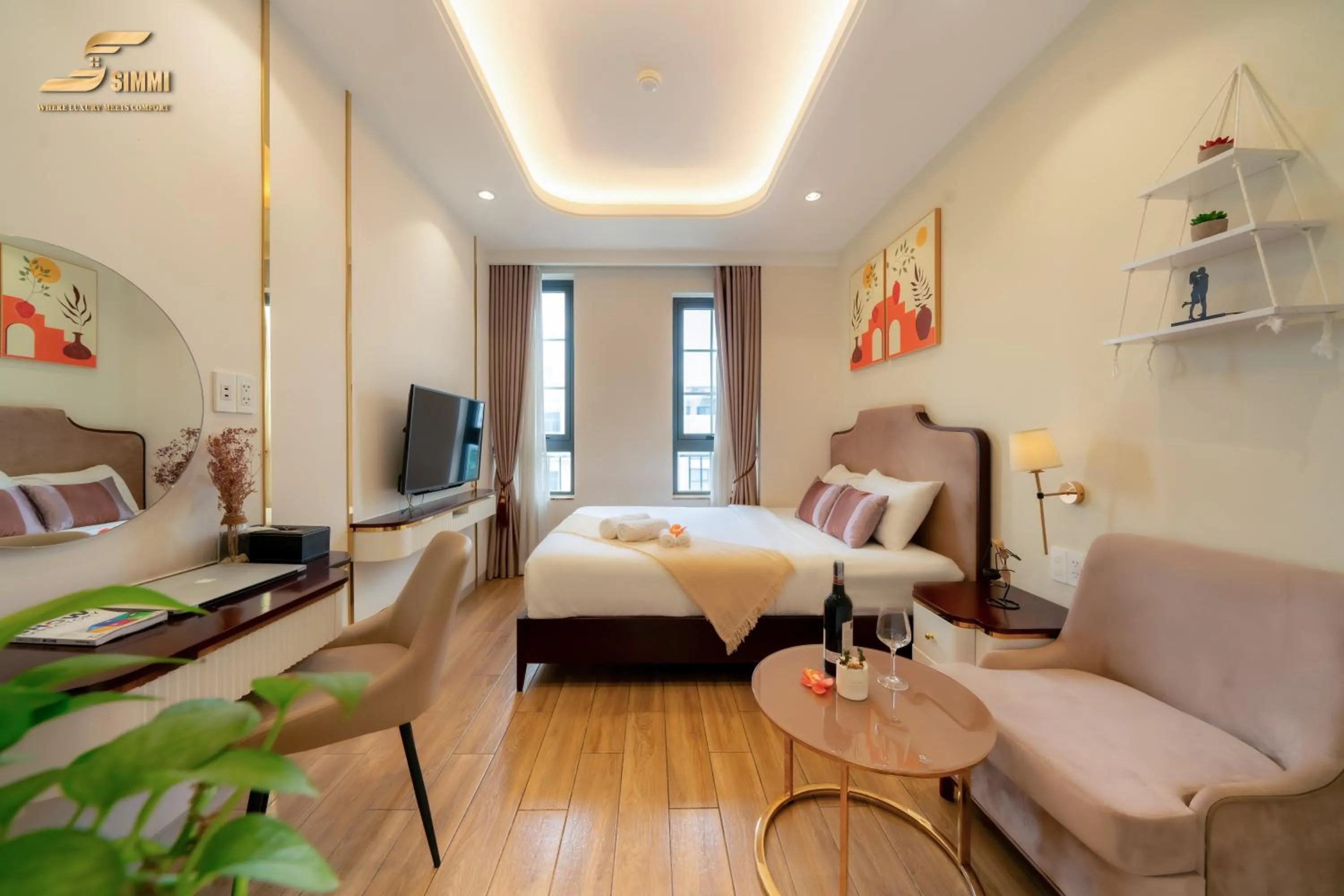 Bed in Simmi 6 Hotel & Apartment