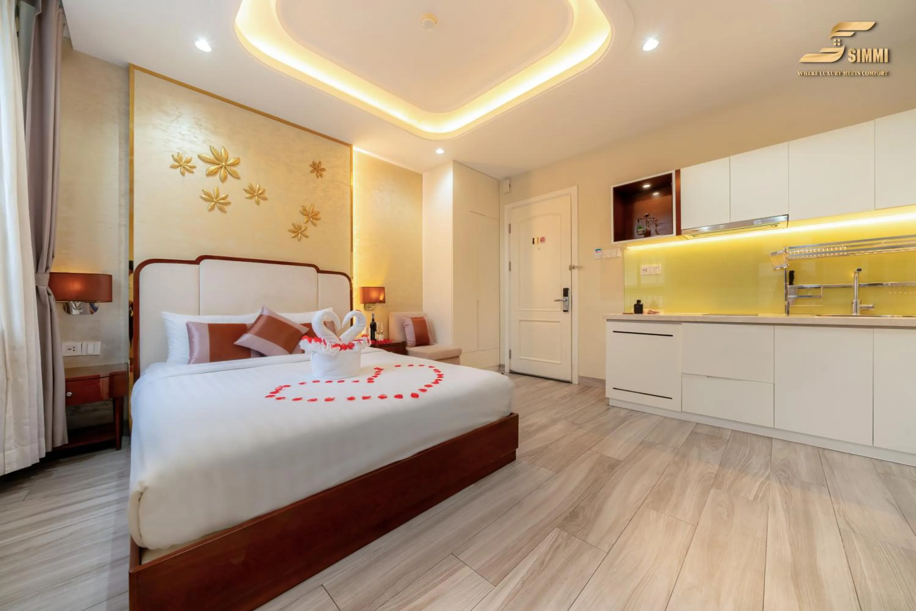 Bed in Simmi 6 Hotel & Apartment