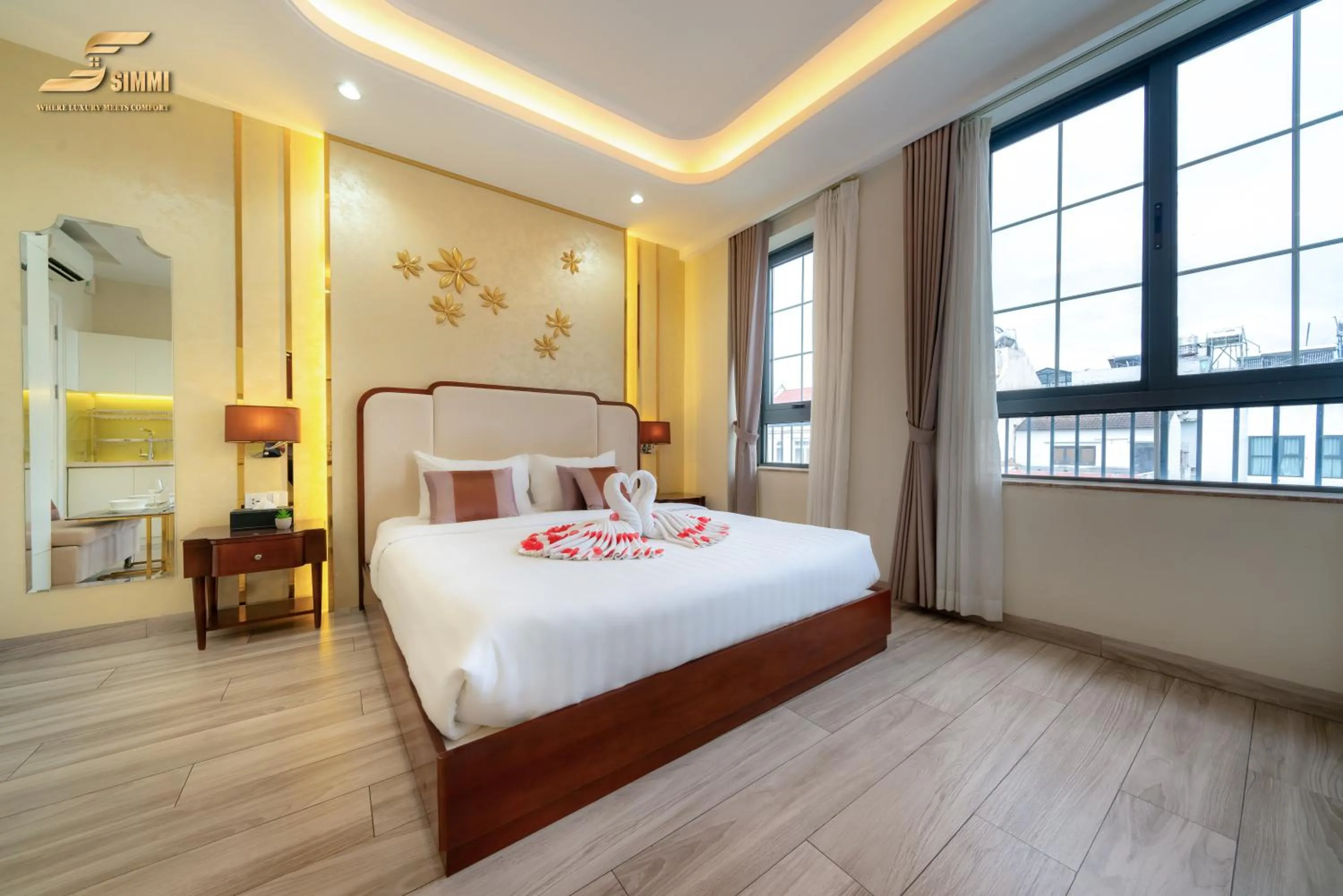 Bed in Simmi 6 Hotel & Apartment