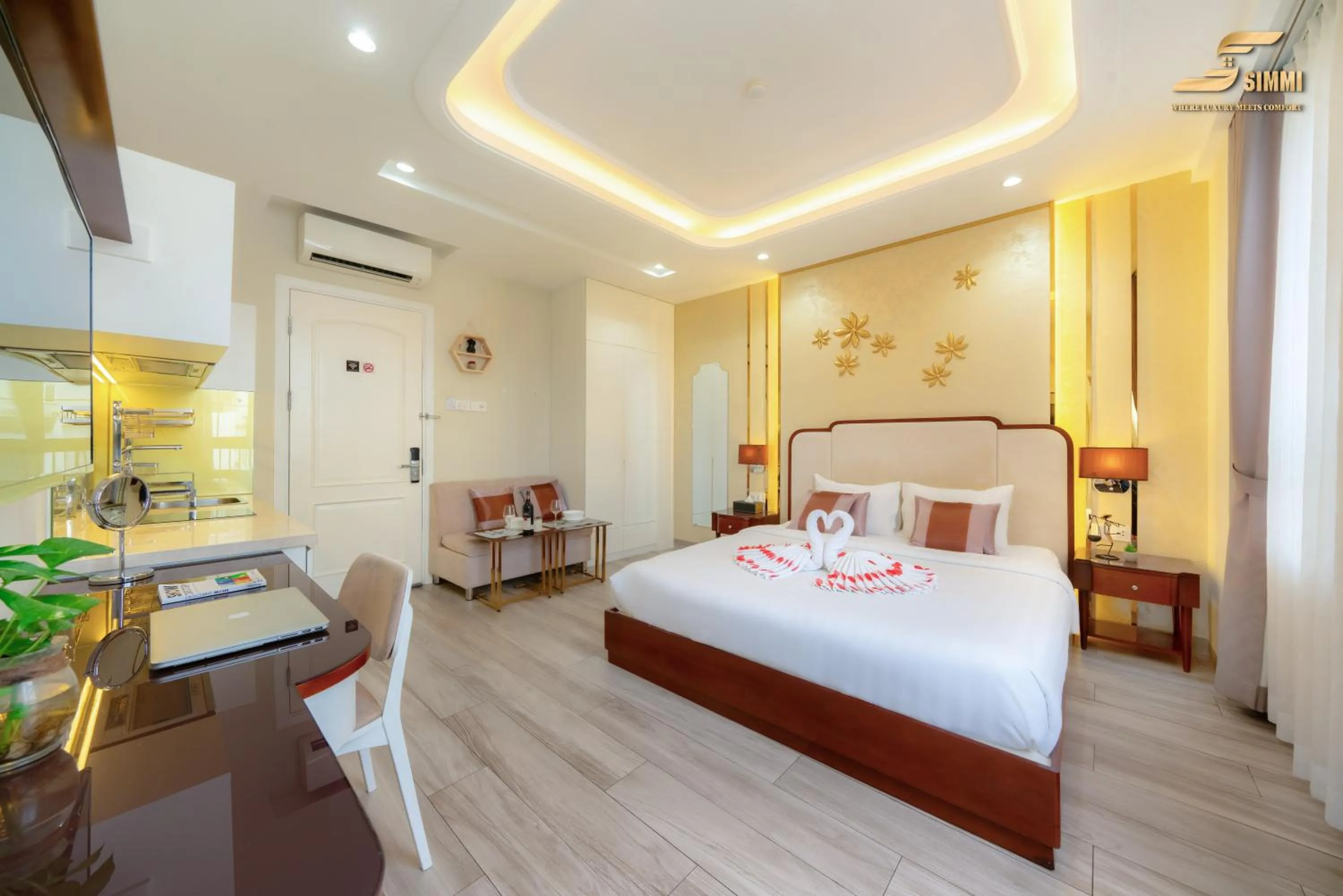Bed in Simmi 6 Hotel & Apartment