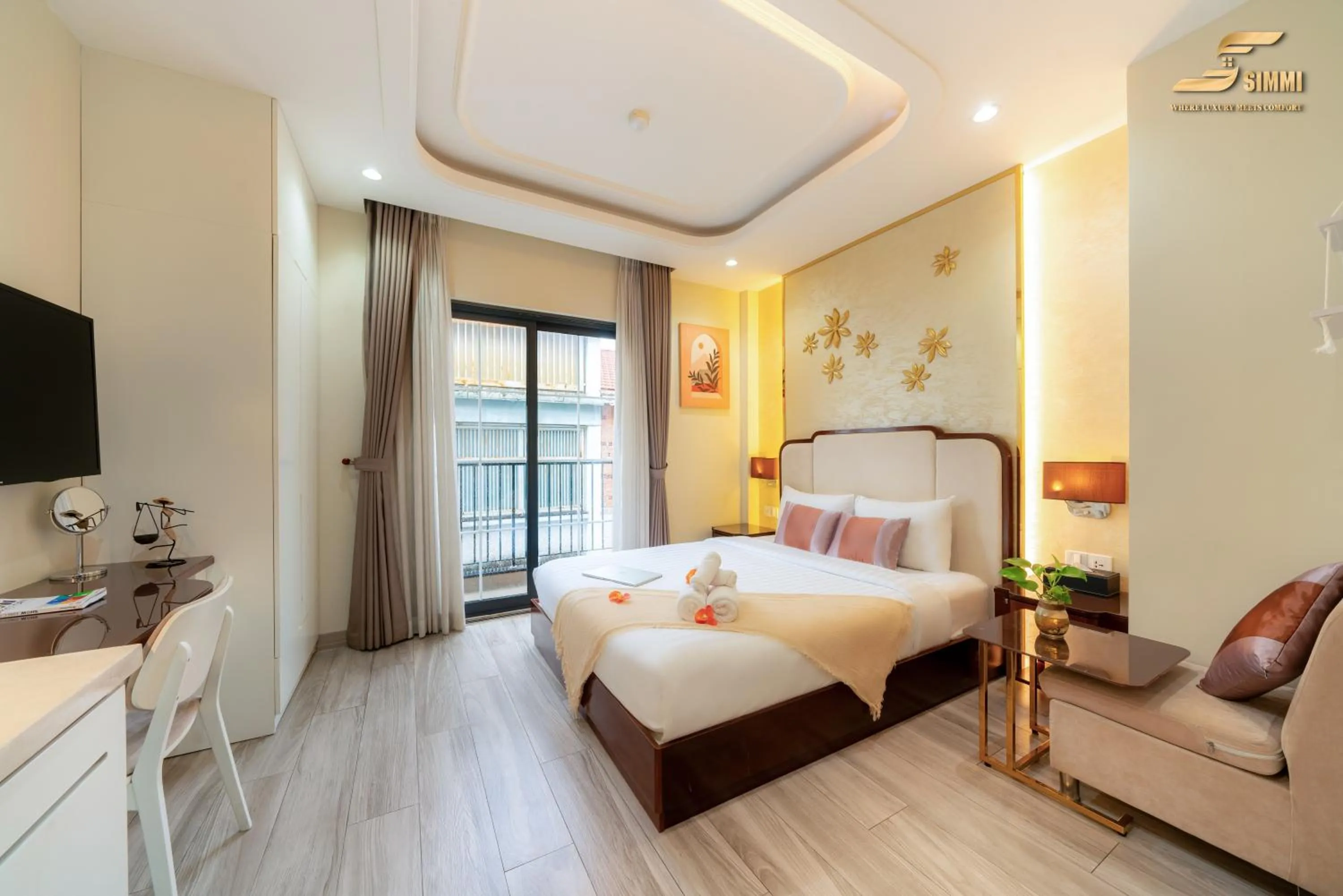 Bed in Simmi 6 Hotel & Apartment