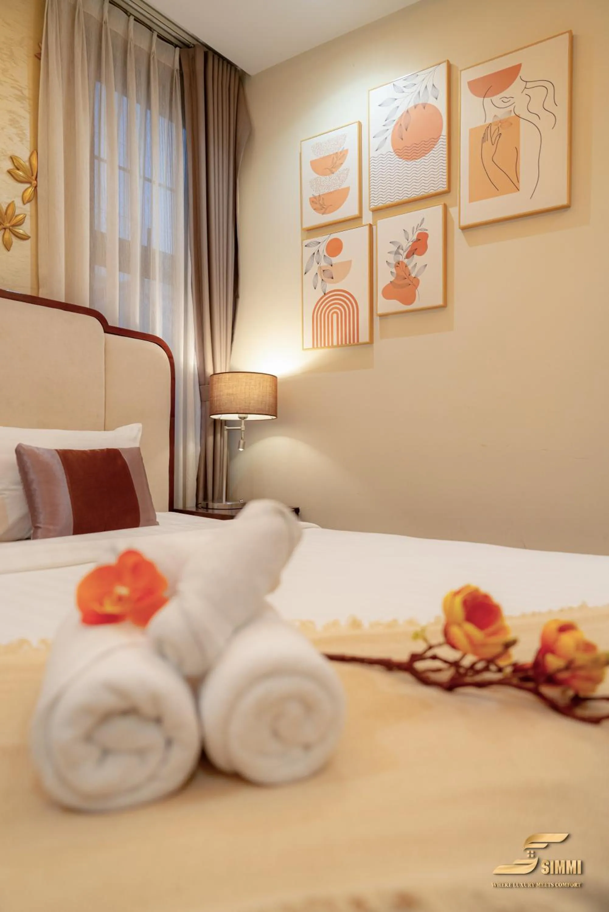 Bed in Simmi 6 Hotel & Apartment