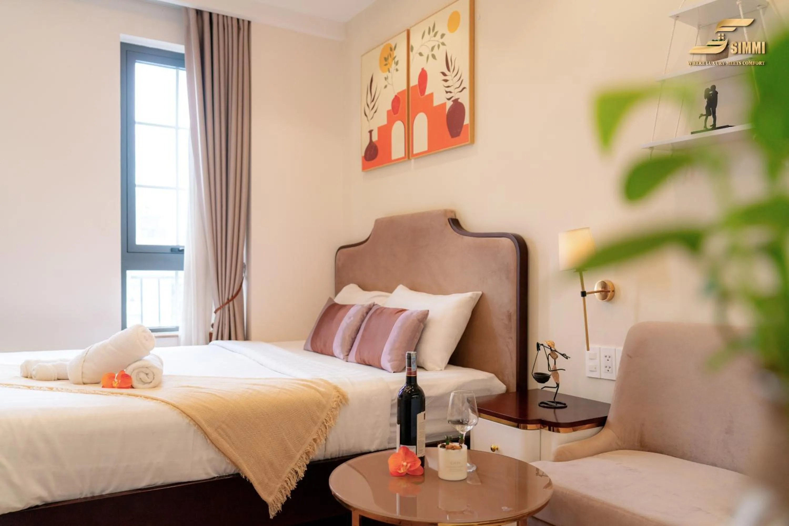 Bed in Simmi 6 Hotel & Apartment