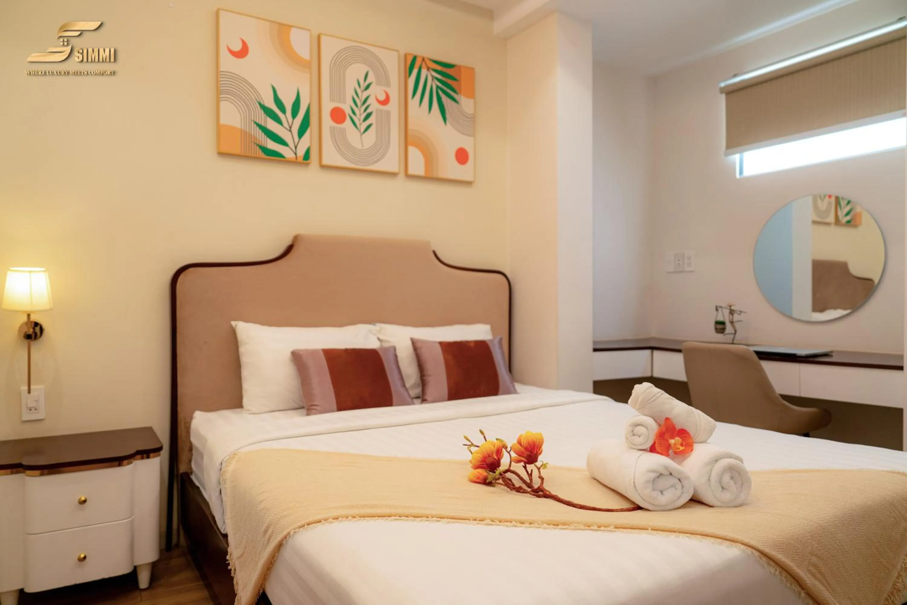 Bed in Simmi 6 Hotel & Apartment