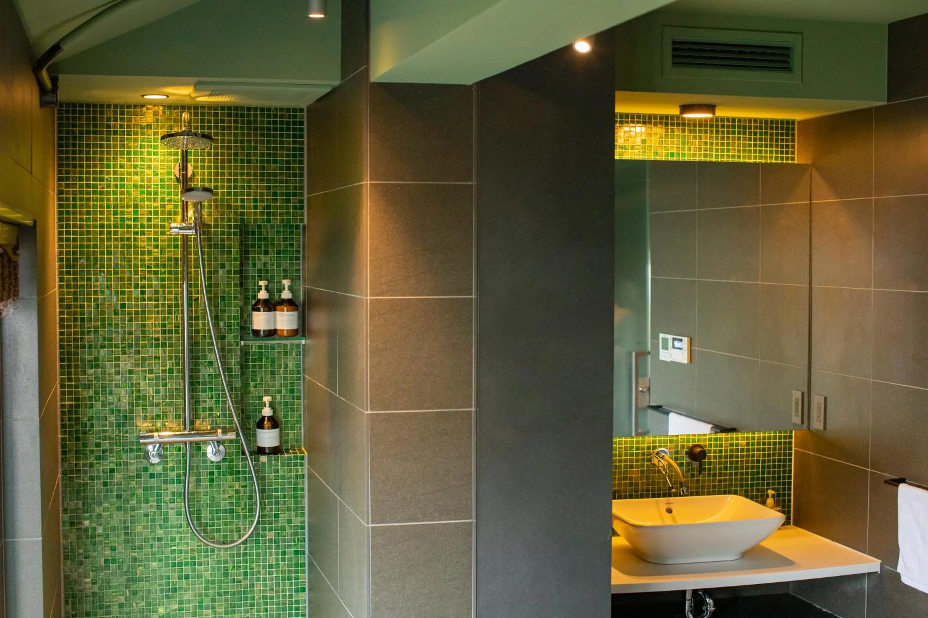 Bathroom in gallery hotel KAGUYA