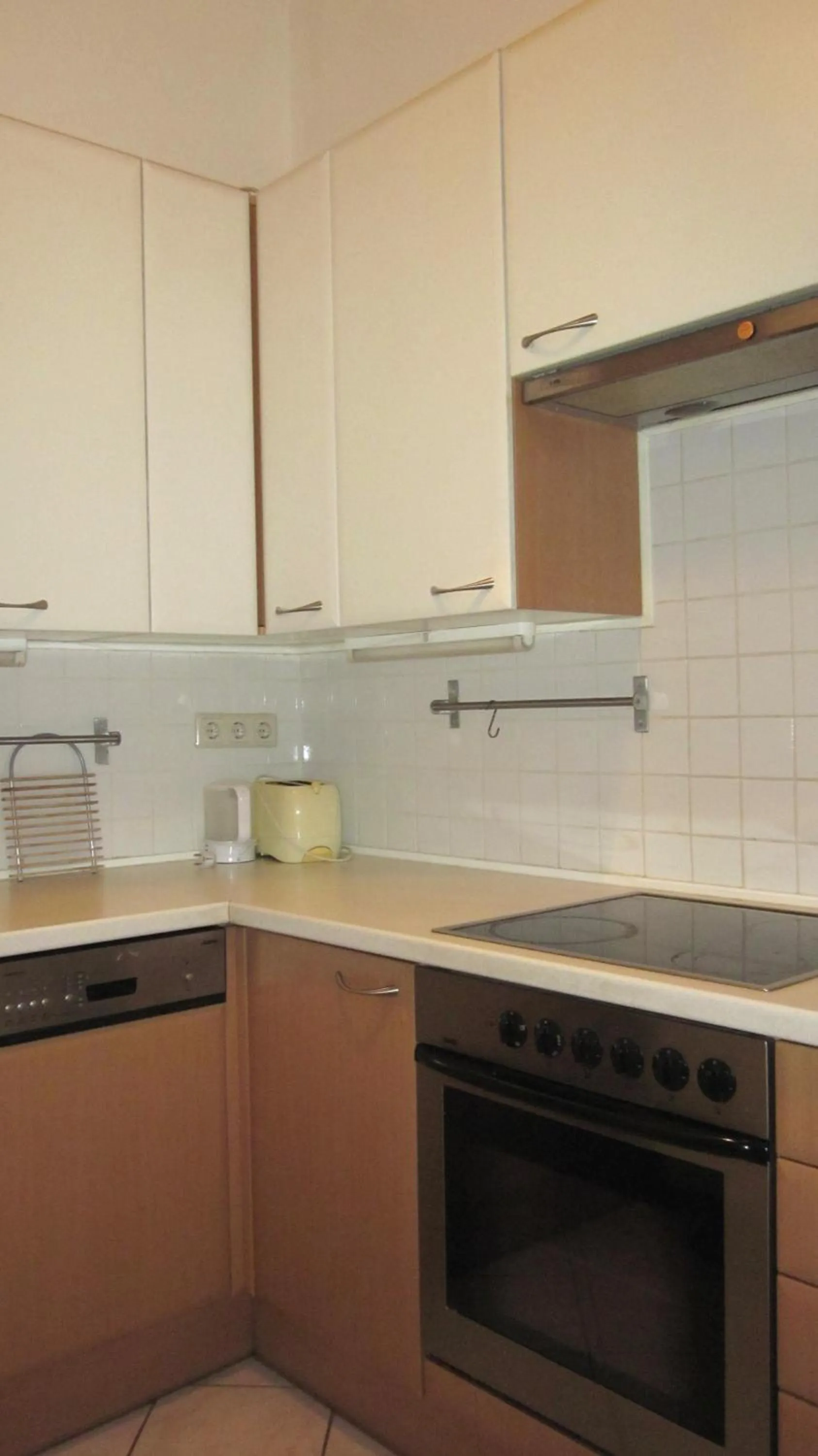 Kitchen or kitchenette in Pension Hotel Mariahilf