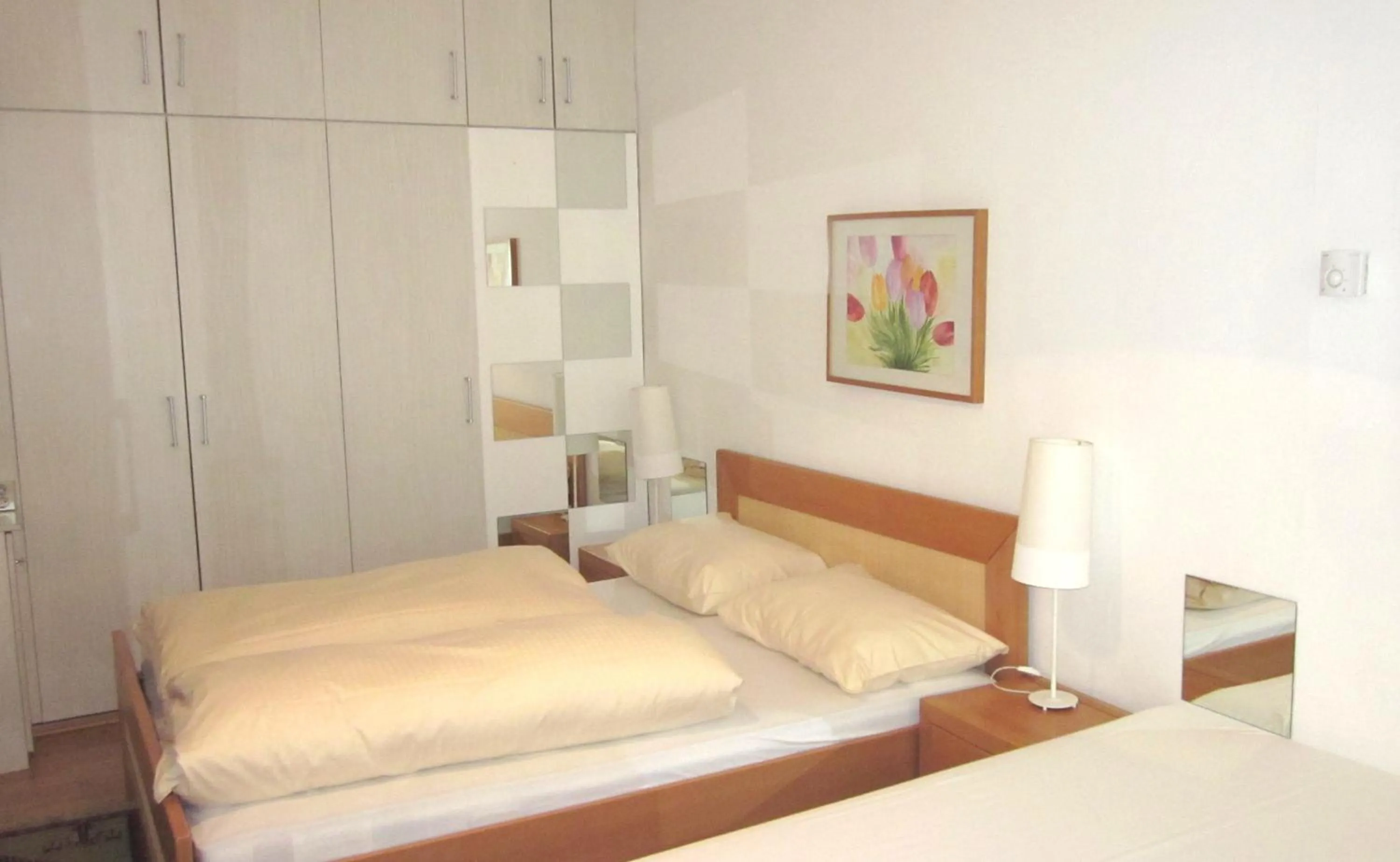 Bed in Pension Hotel Mariahilf