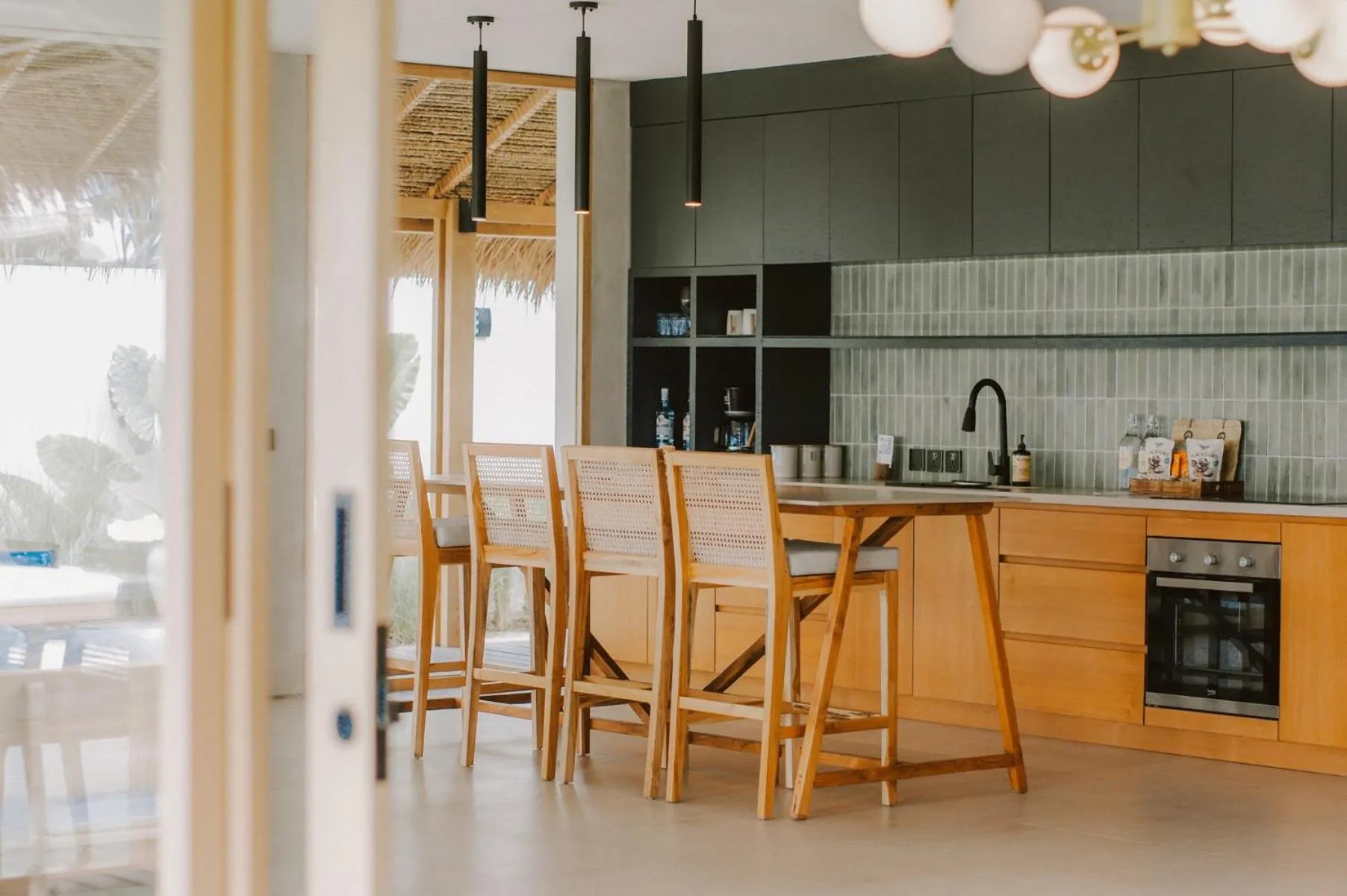 Kitchen or kitchenette in Amber Lombok Beach Resort