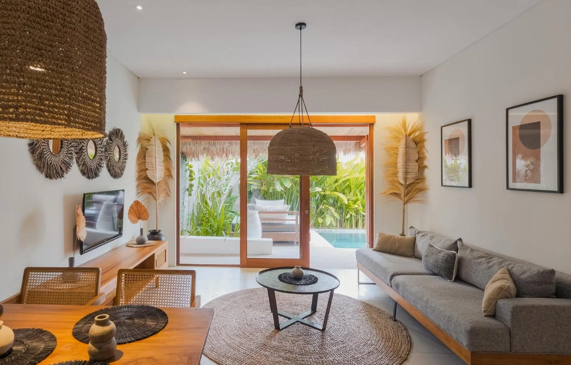 Living room in Amber Lombok Beach Resort