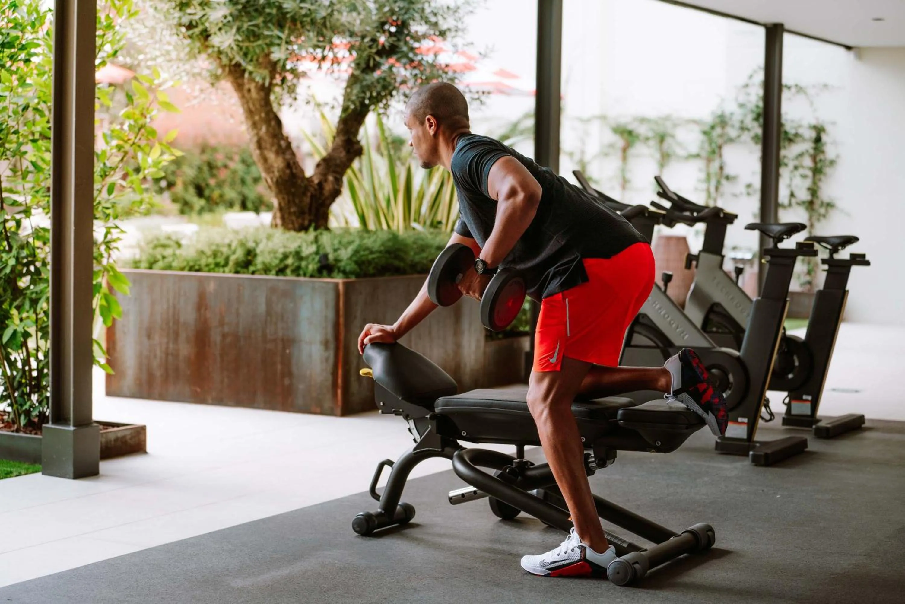 Fitness centre/facilities in Hard Rock Hotel Madrid