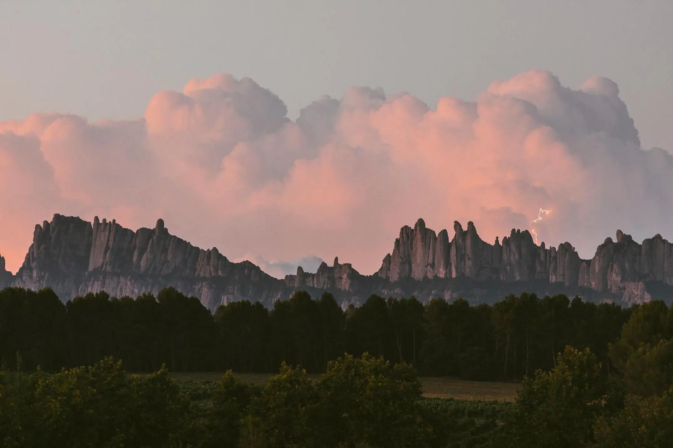 Natural landscape in Les Cabanes de l'Oller del Mas