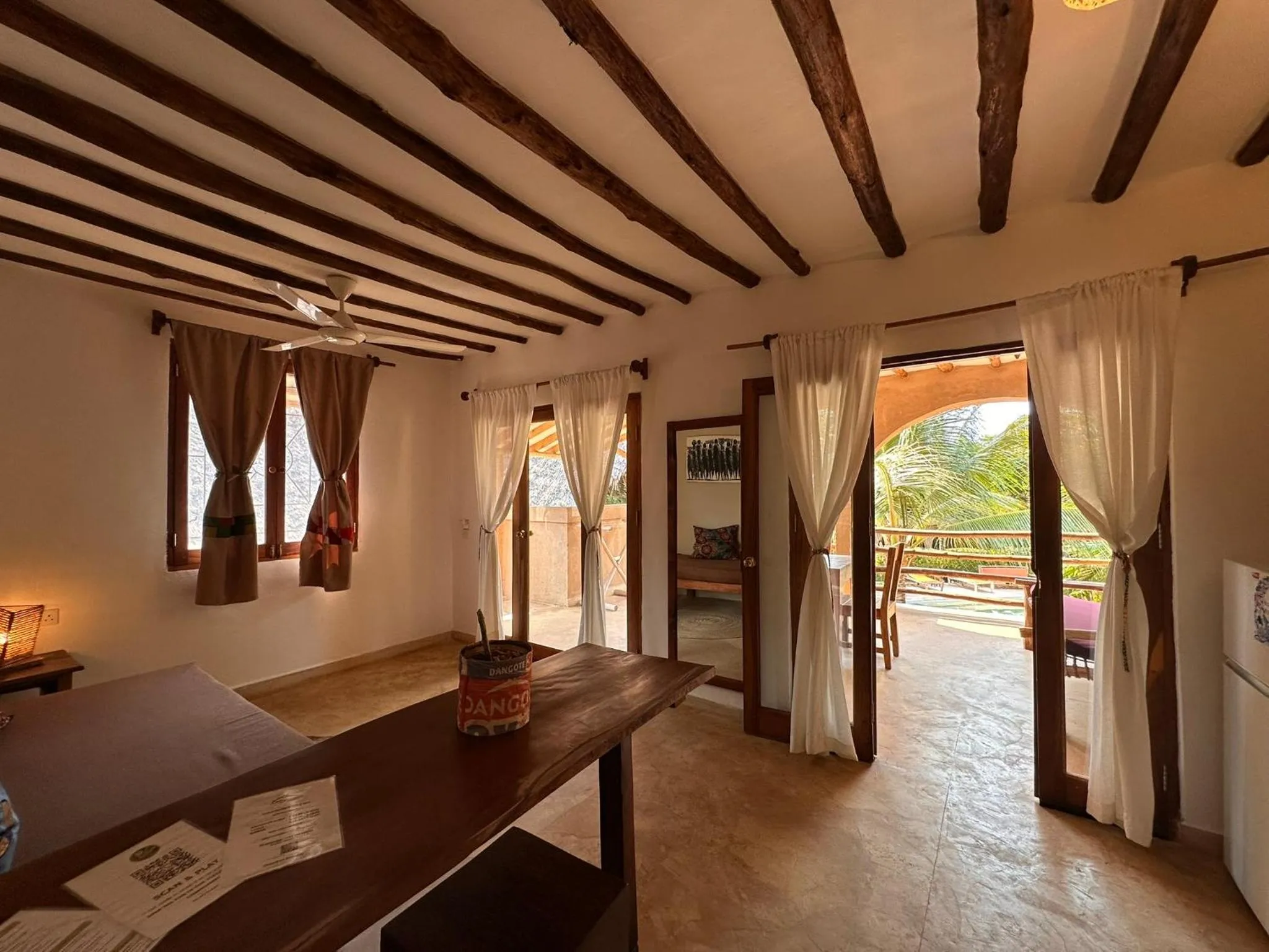Living room, Bed in Lapili Residence