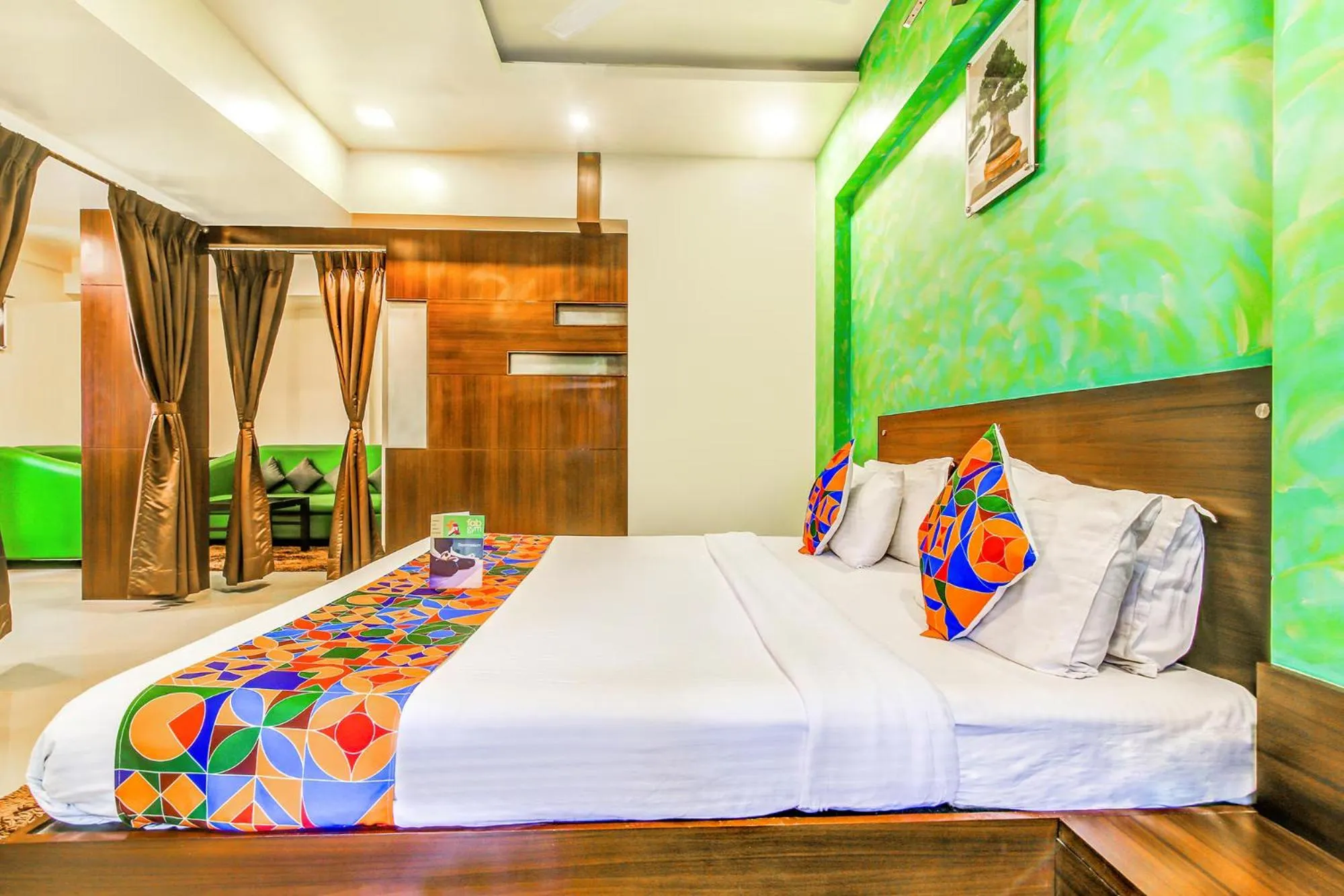 Bed in FabHotel Ranjanas - Nr humkar Chowk